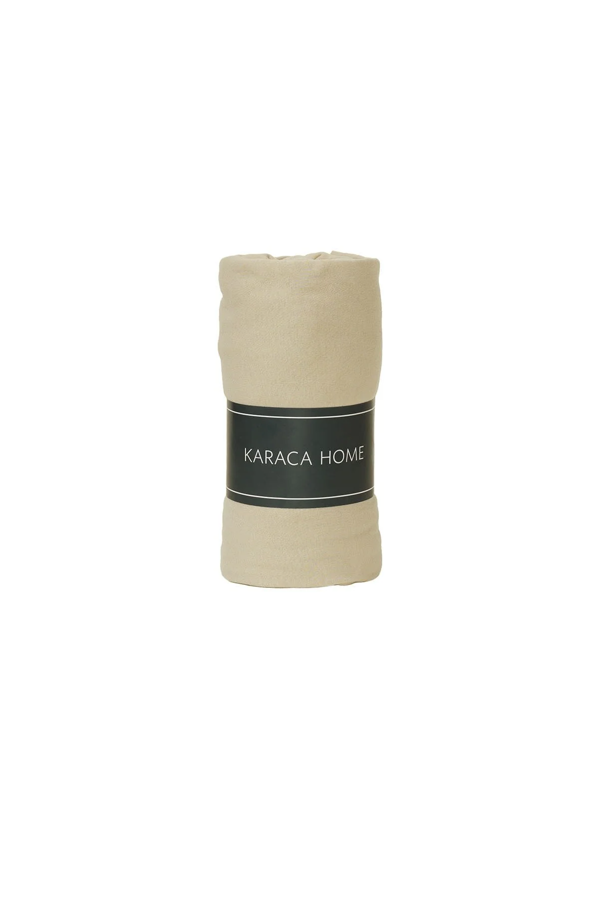 ست ملحفه دو نفره ورق نصب شده دوتایی بژ 160X200+30 سانتی متر Karaca Home