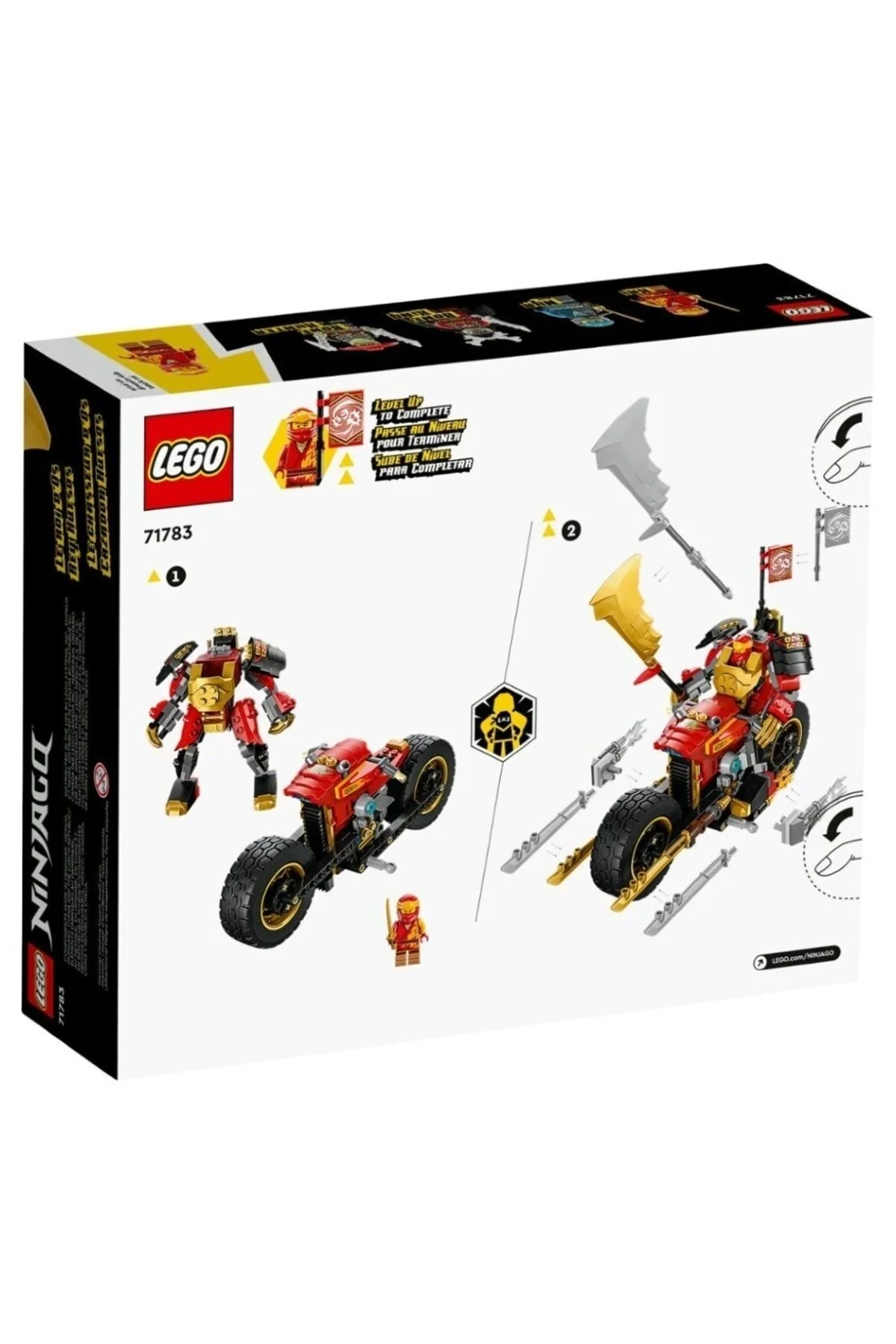 لگو و اسباب بازی های ساخت محور ربات موتورسیکلت نینجاگو کای اوو از ترکیه LEGO
