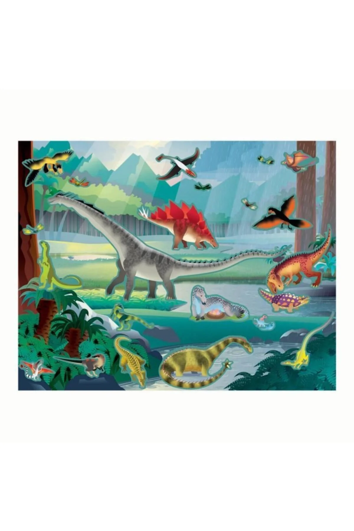 کتاب های فعالیت و آموزشی برچسب قابل استفاده مجدد از ماقبل تاریخ Melissa & Doug Melissa & Doug