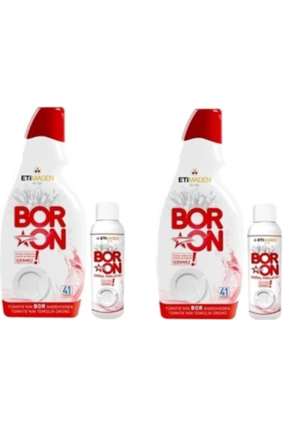 قرص و پودر ماشین ظرفشویی مواد شوینده ژل بور 820 میلی لیتر 110 پولیش طبیعی 2 قطعه Boron