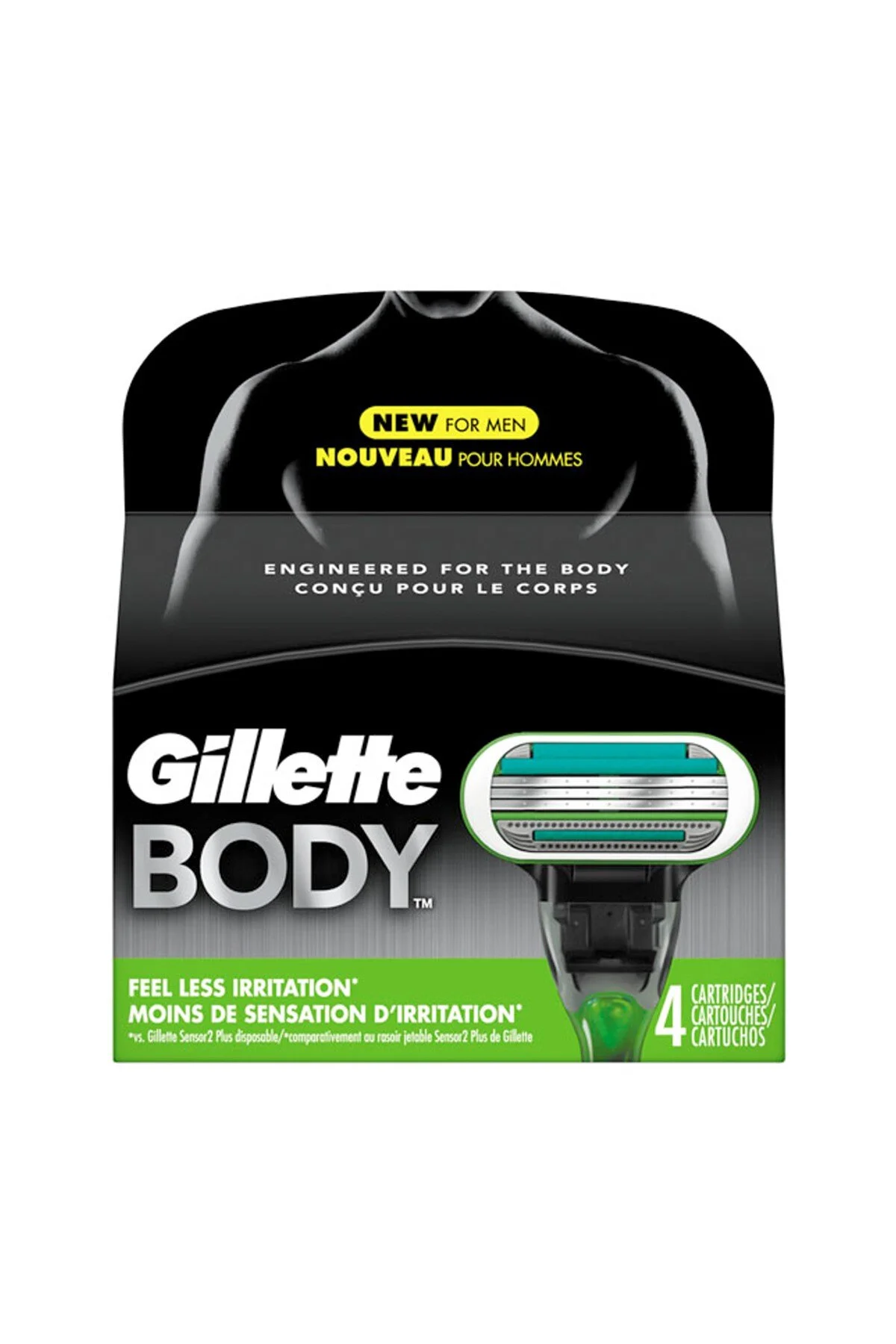 تیغ اصلاح ست ریش تراش بدن 4 اورجینال Gillette
