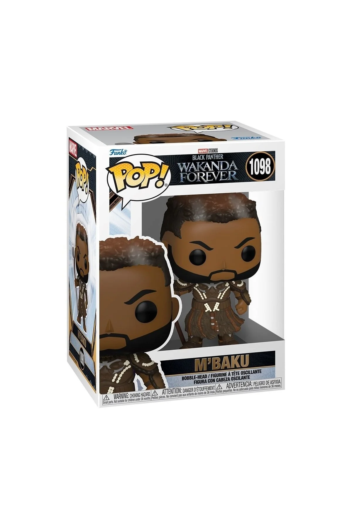 جاسوئیچی خودرو فیگور پاپ مشکی Panther: Wakanda Forever M'baku PRA 8097766 9545 Funko