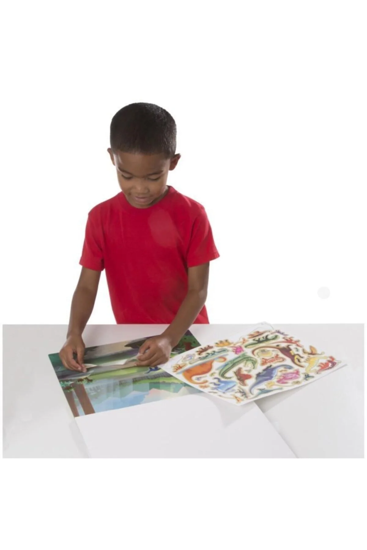 کتاب های فعالیت و آموزشی برچسب قابل استفاده مجدد از ماقبل تاریخ Melissa & Doug Melissa & Doug