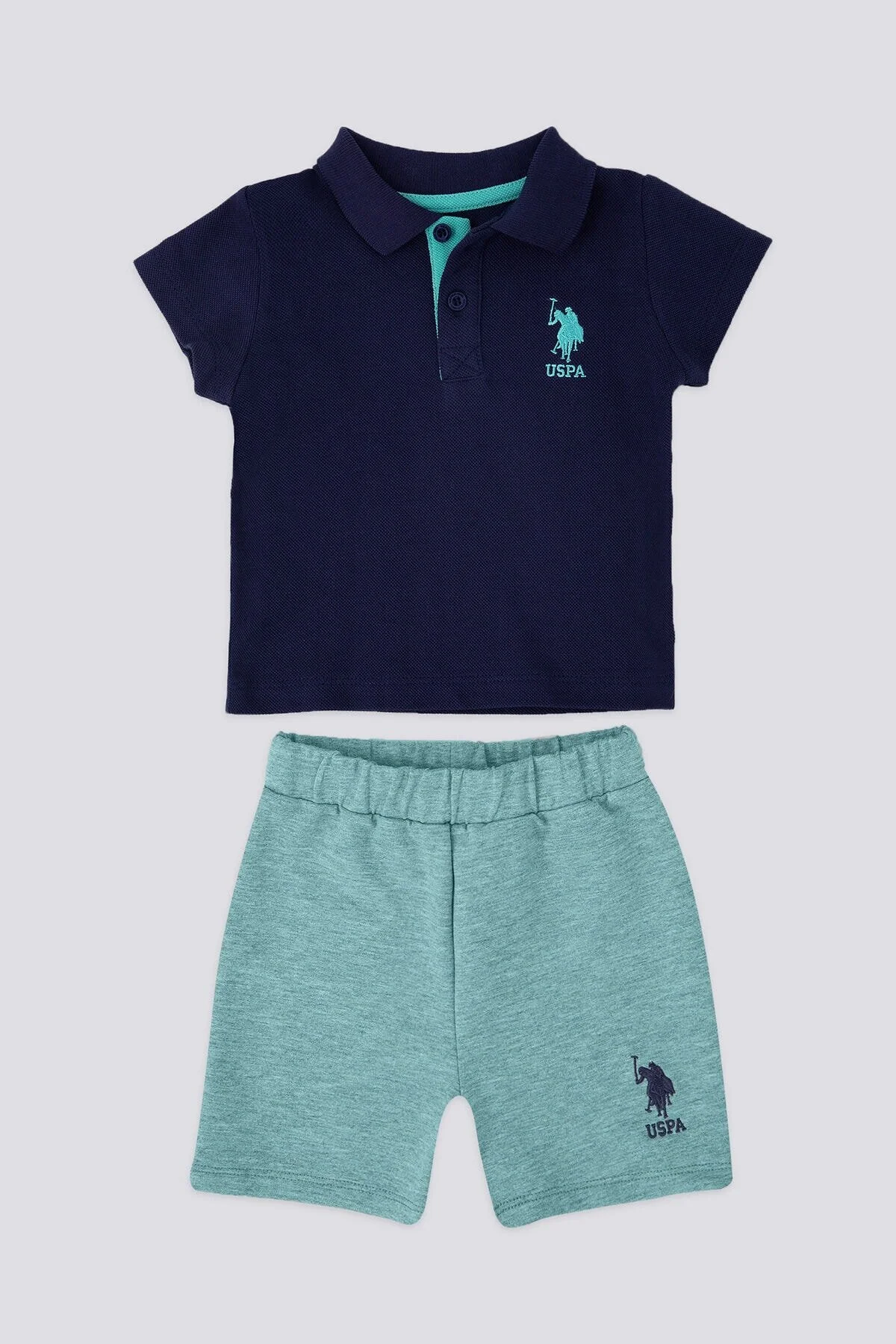 U.S. Polo Assn. ست تیشرت یقه پولو نوزاد ناوی نای