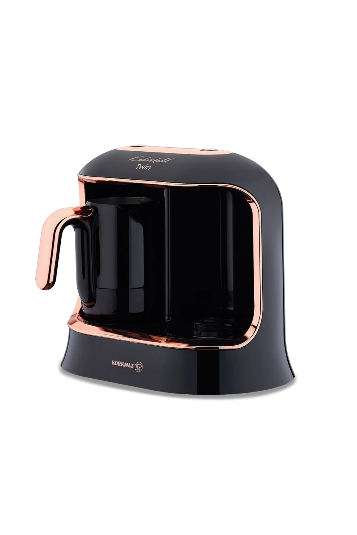 قهوه ساز ترک ماشین KAHVEKOLIK DELUXE TWIN BLACK ROSAGOLD اصلی KORKMAZ