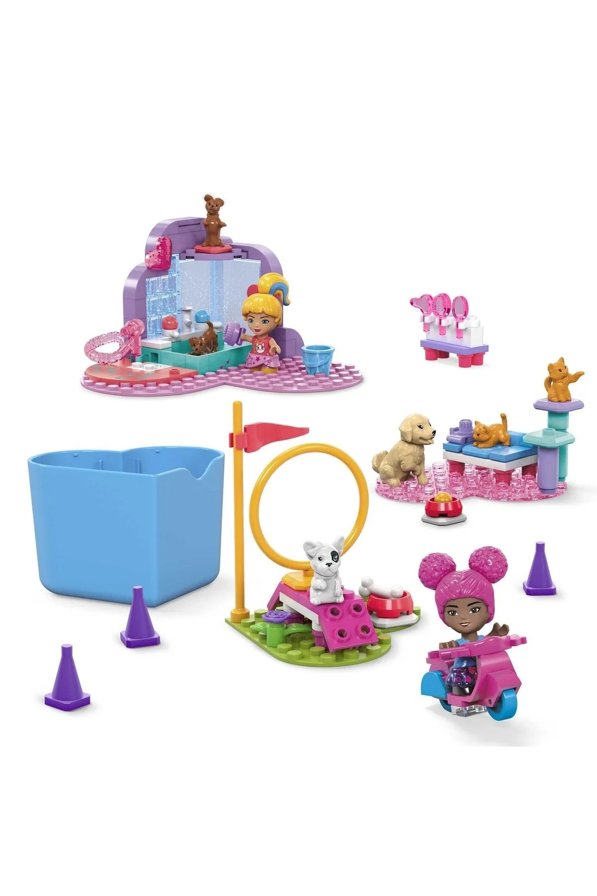 لگو و اسباب بازی های ساخت محور MEGA COLOR REVEAL PET FRIENDLY HHP89 از ترکیه Barbie