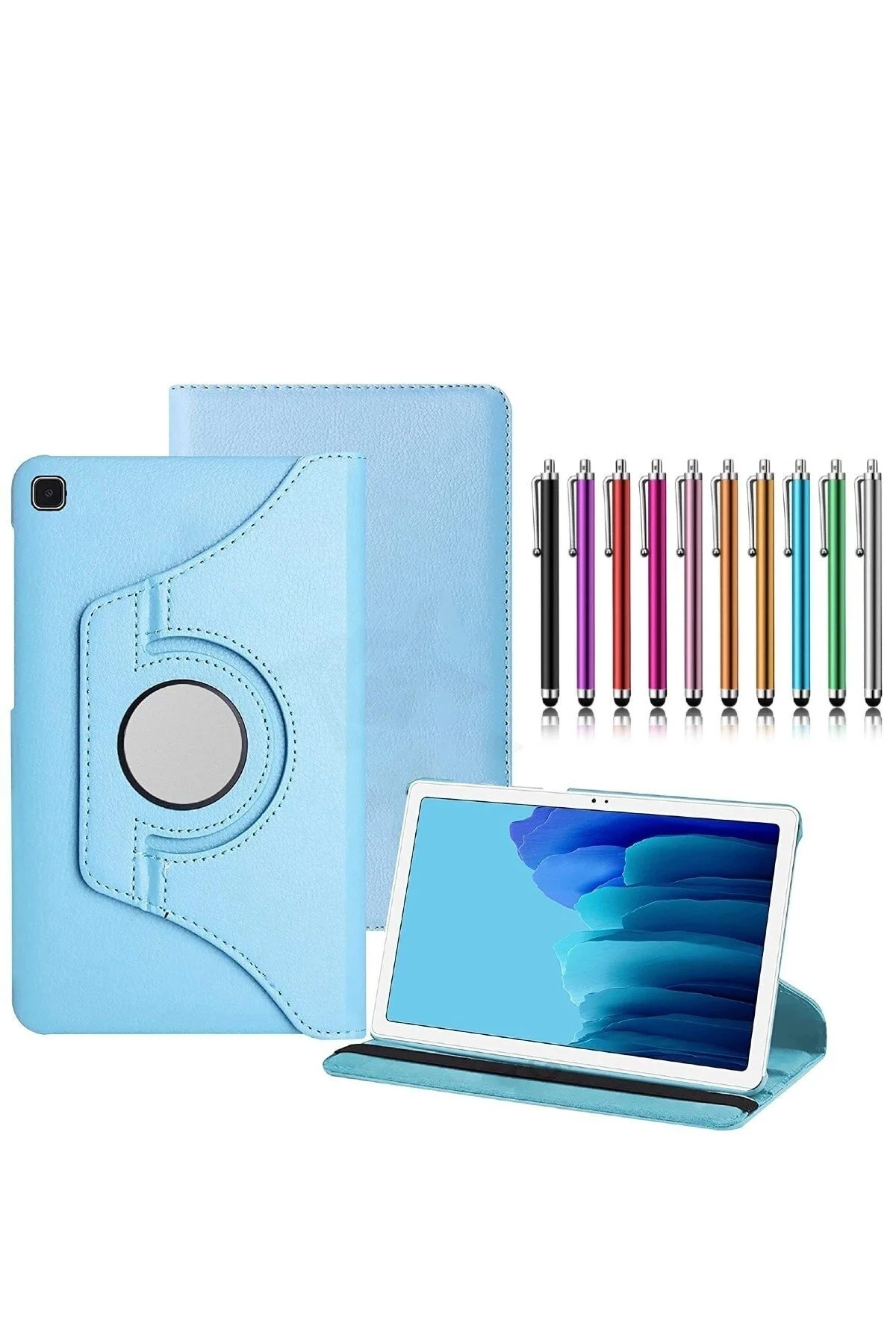 کاور تبلت قاب + قلم SAMSUNG GALAXY TAB S5E SM T720 سازگار با قابلیت چرخش 360 درجه piblue