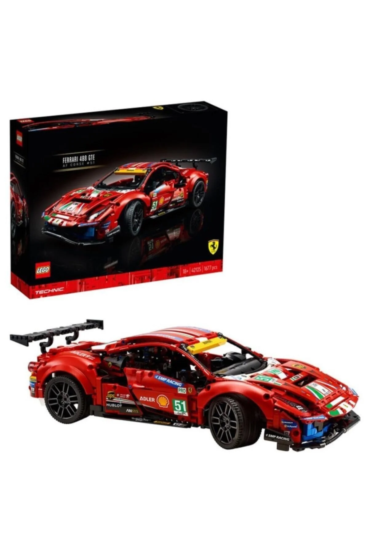 ماشین اسباب بازی تکنیک فراری 488 GTE CORSE لگو LEGO