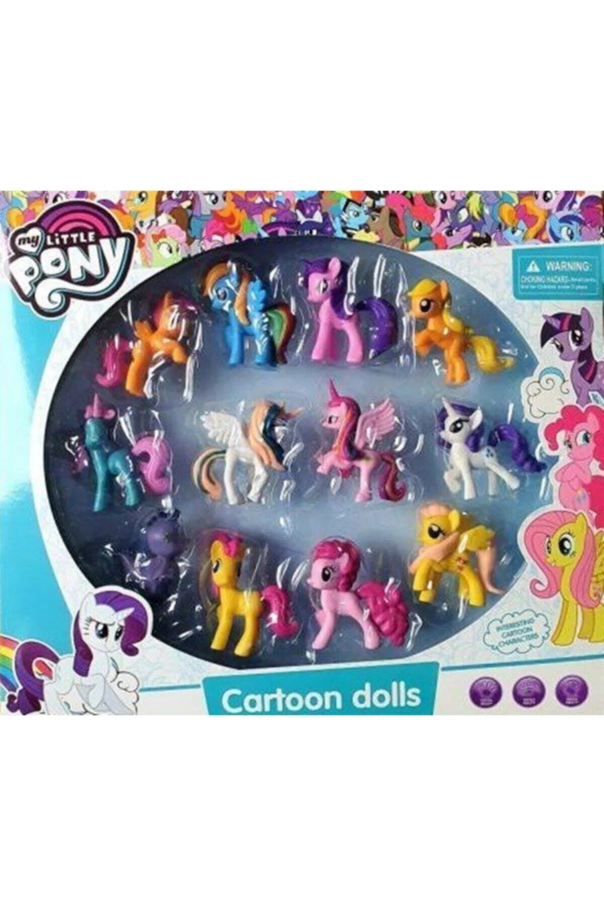 اسباب بازی های فیگور دیگر ست پونی 12 تایی از ترکیه My Little Pony