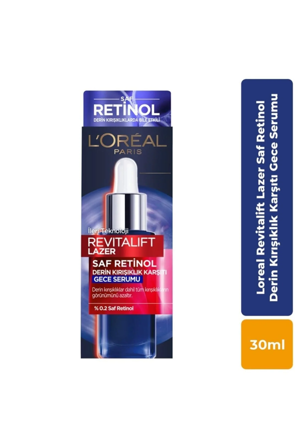 L'Oreal Paris سرم شبانه ضد چین و چروک عمیق Revitalift Laser Pure Retinol 30 میلی لیتر