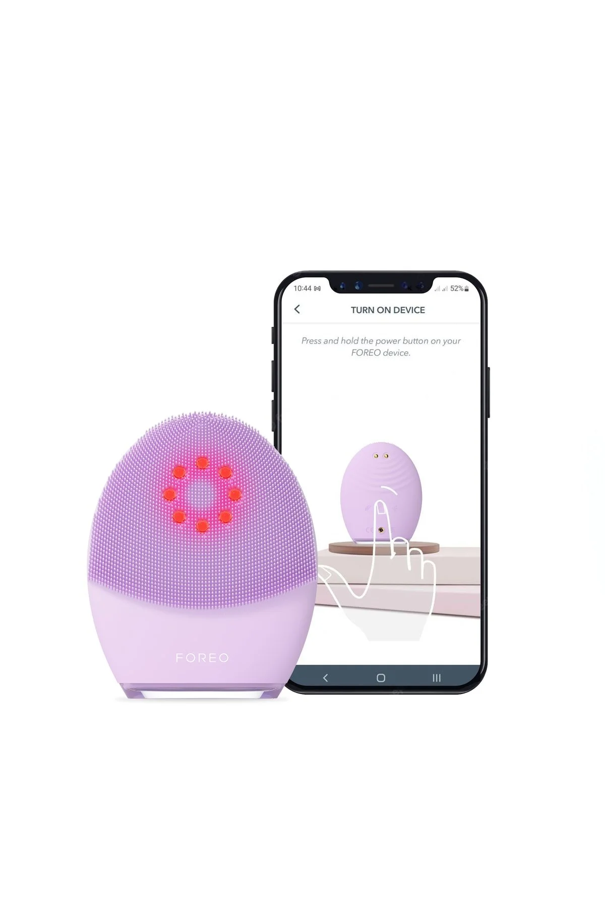 دستگاه شستشوی صورت بنفش واتر جت تمیز کردن حرارتی برای Luna ™ 4 به علاوه پوست حساس و مراقبت از چهره میکرو جریان  Foreo