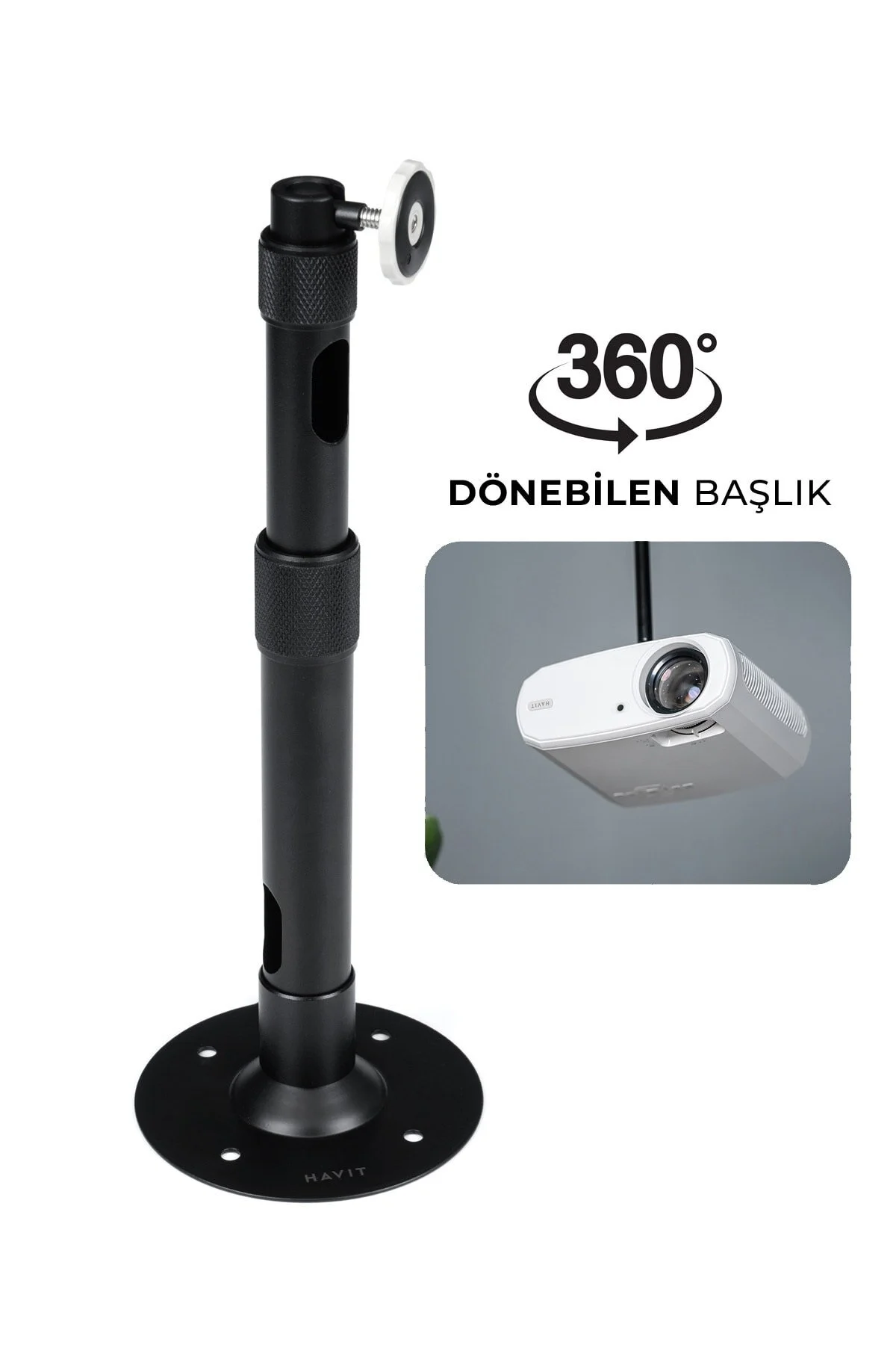 پایه نصب پروژکتور دستگاه چوب لباسی سقفی PA304 و آویز دیواری 360 درجه Havit