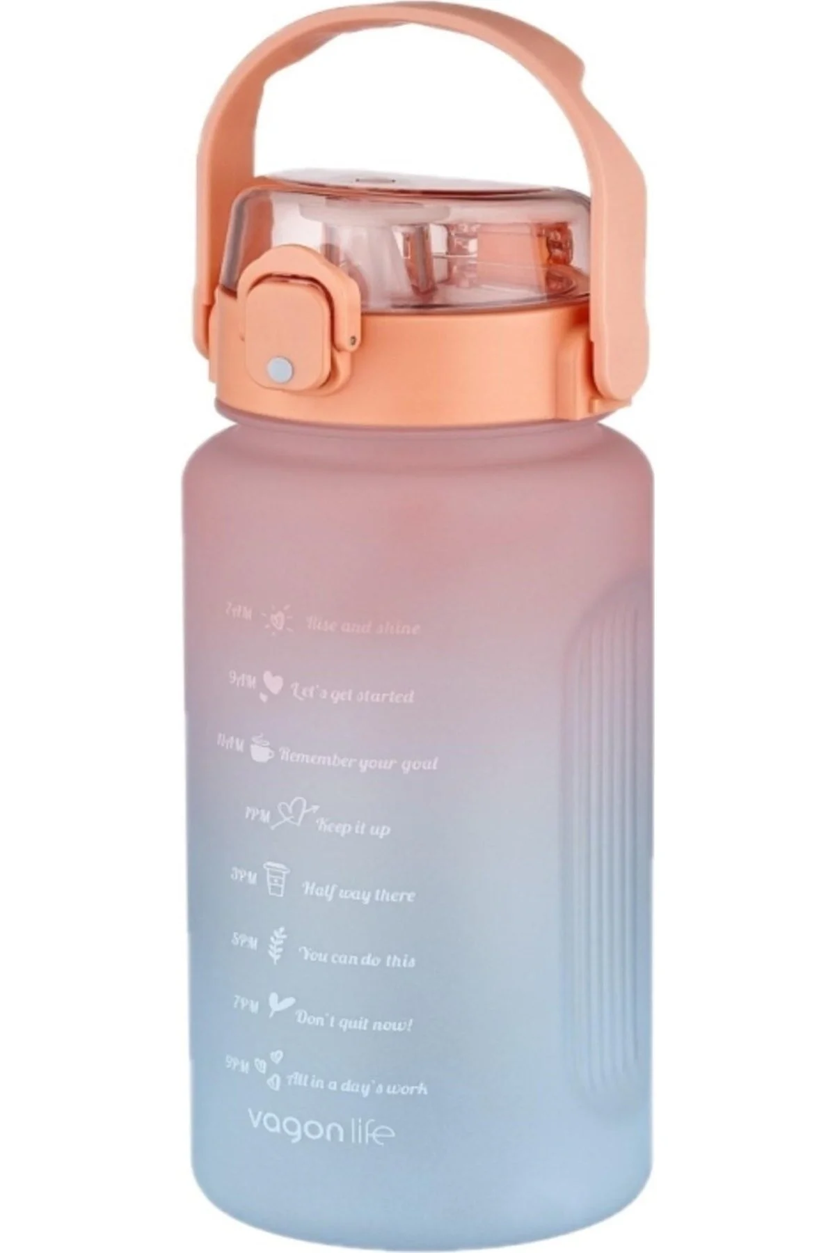 قمقمه و فلاسک آبی جریان آب 1500 میل VGN2213 نارنجی Vagonlife