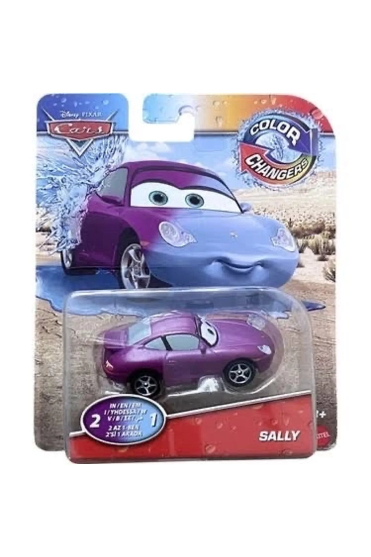 ماشین اسباب بازی خودروهای تغییر رنگ خودرو سالی 8 سانتی متر Mattel