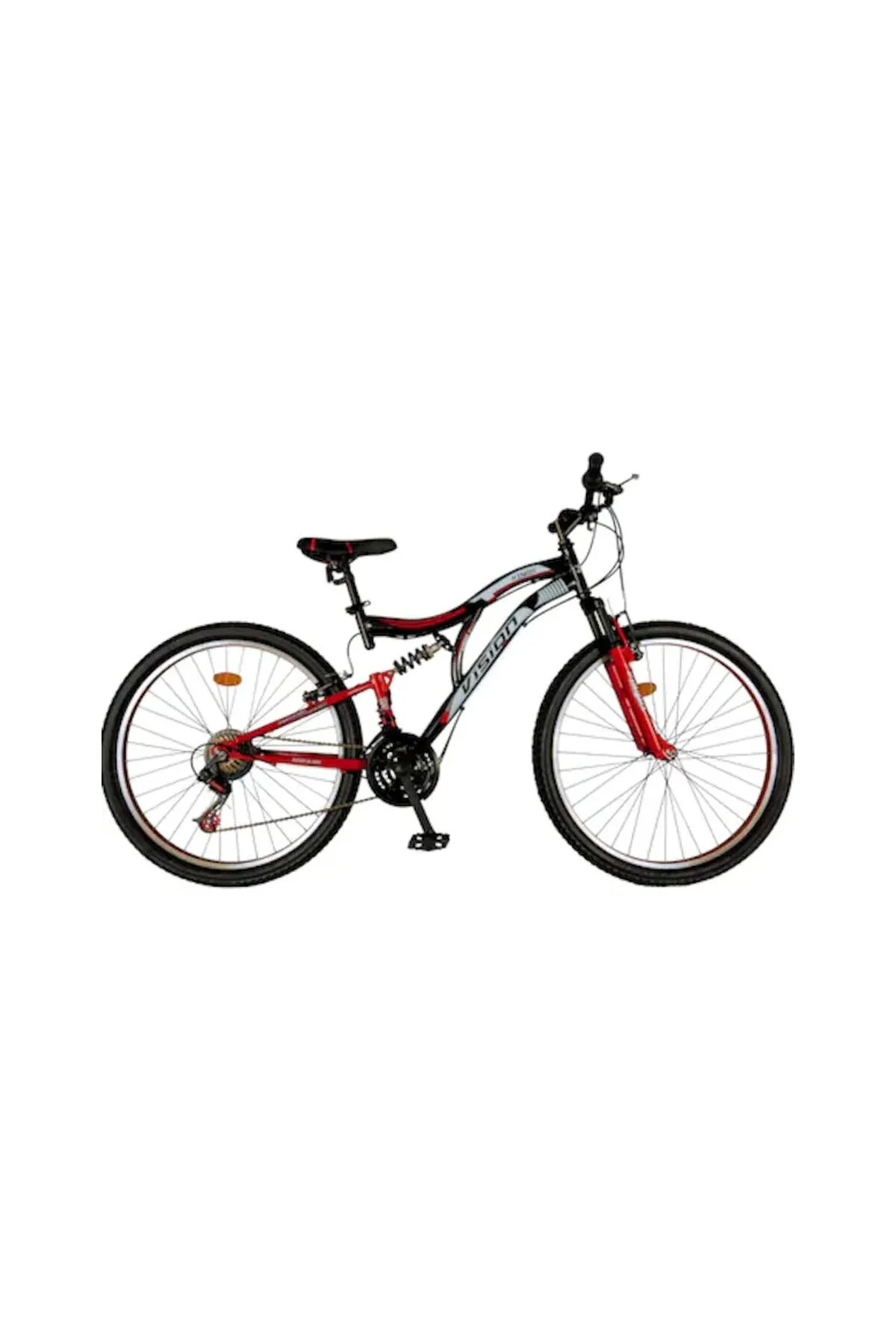دوچرخه مشکی مردانه و زنانه 26 RIM BIKE با قرمز ضربه ای شوک Vision