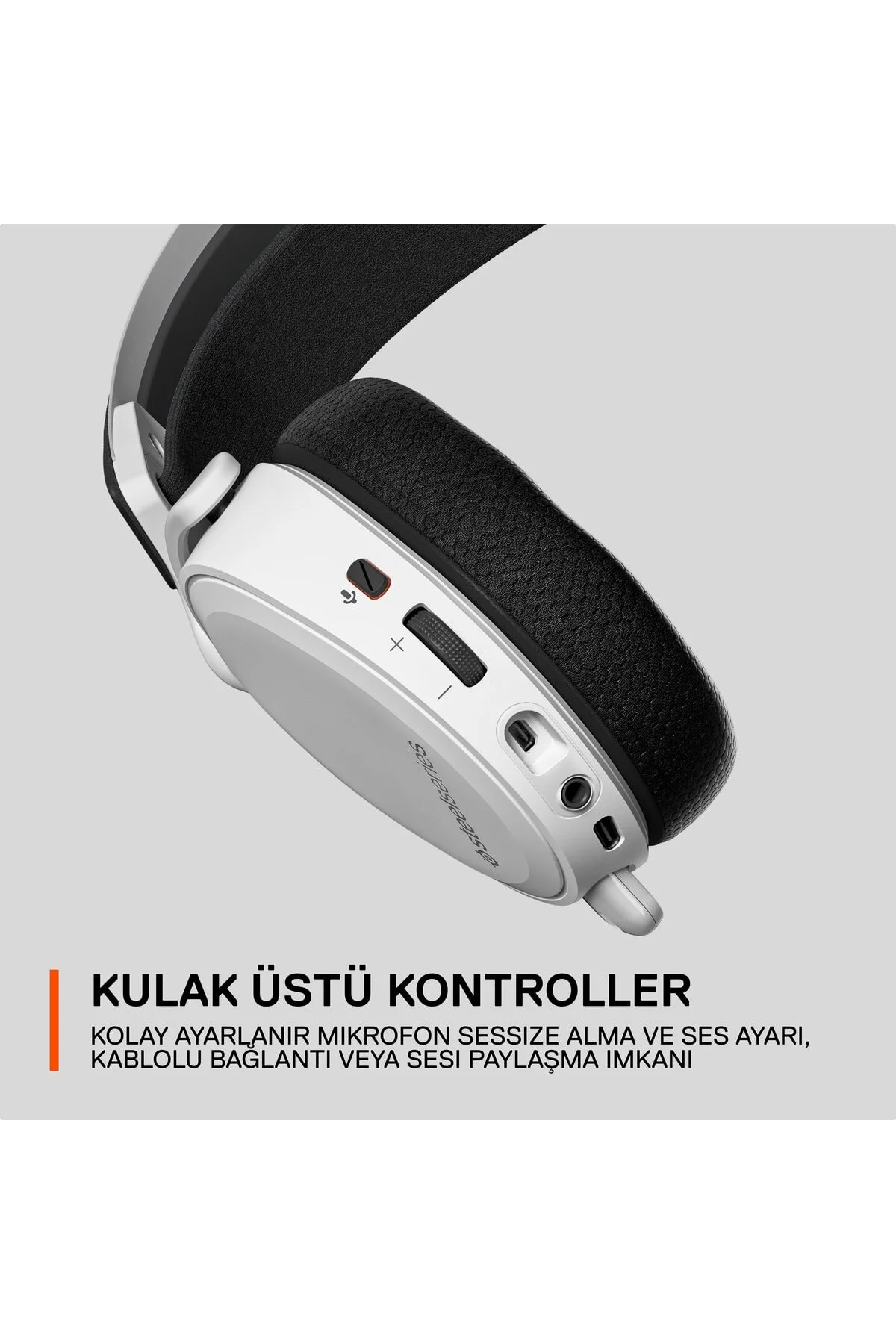 هدست مخصوص بازی ARCTIS 7 PLUS WHITE MULTI PLATFORM WIRELESS بی سیم 7.1 پخش کننده USB C SteelSeries