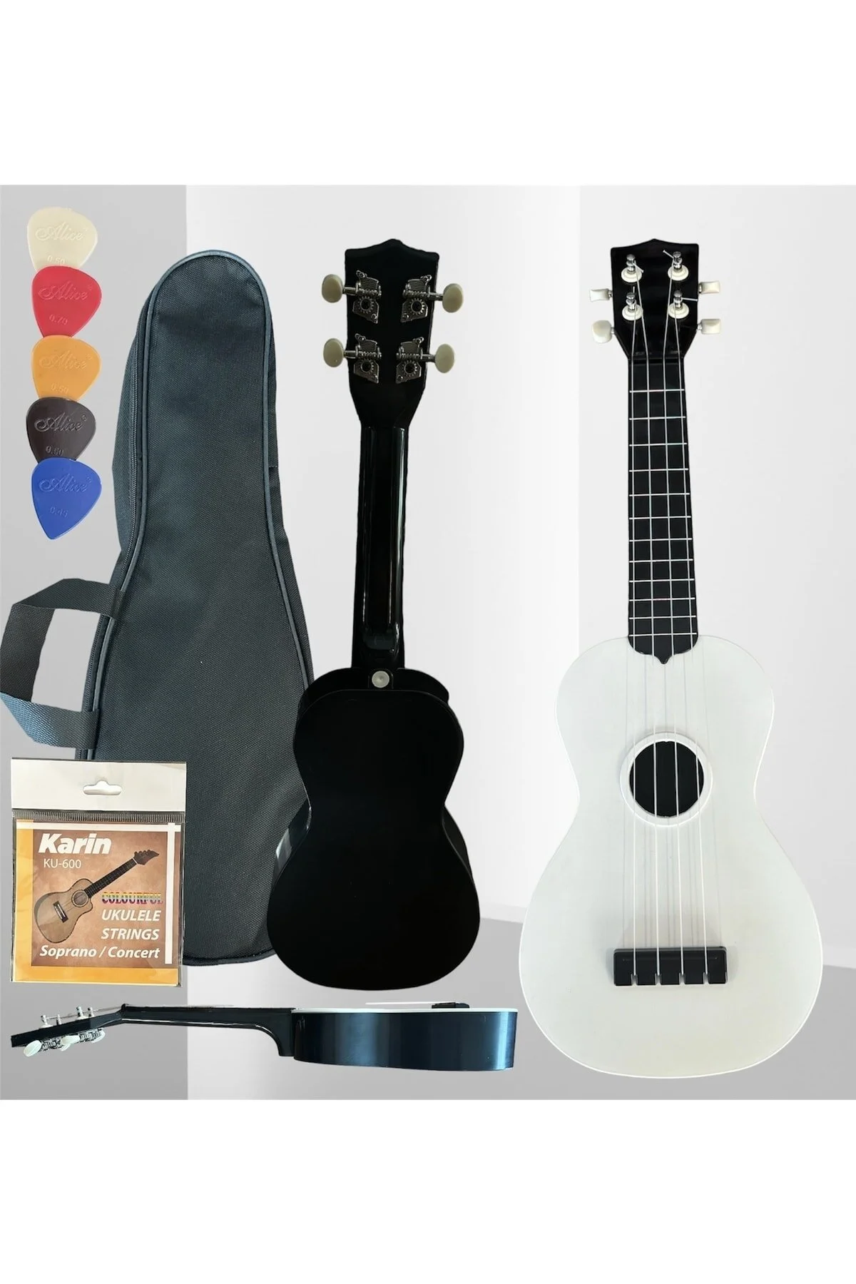 اوکلله XU2101 4 WED UKULELE سفید سیم PENA BAG Gonzales