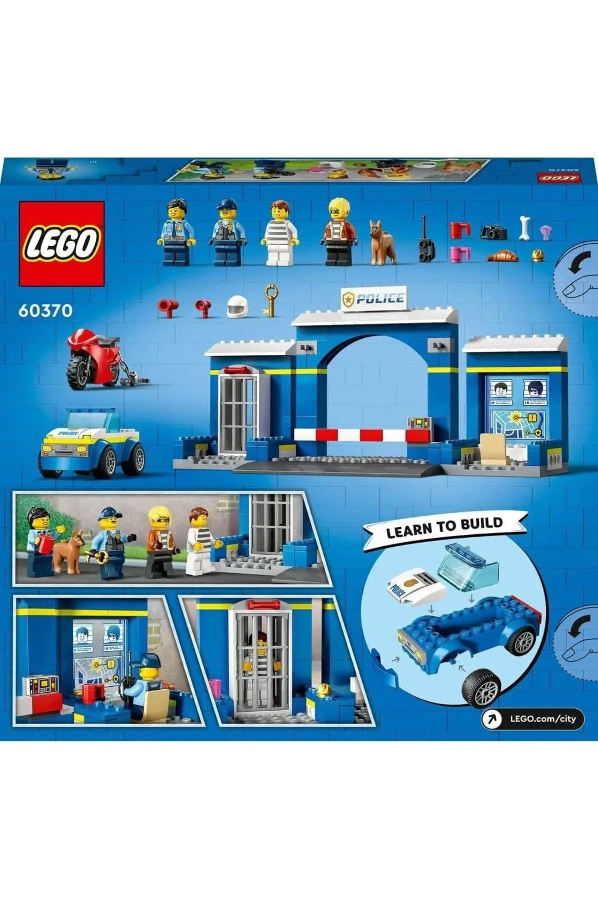 لگو ردیابی ایستگاه پلیس شهر برای کودکان 4 بیش از 60370 مجموعه 172 قطعه اورجینال LEGO