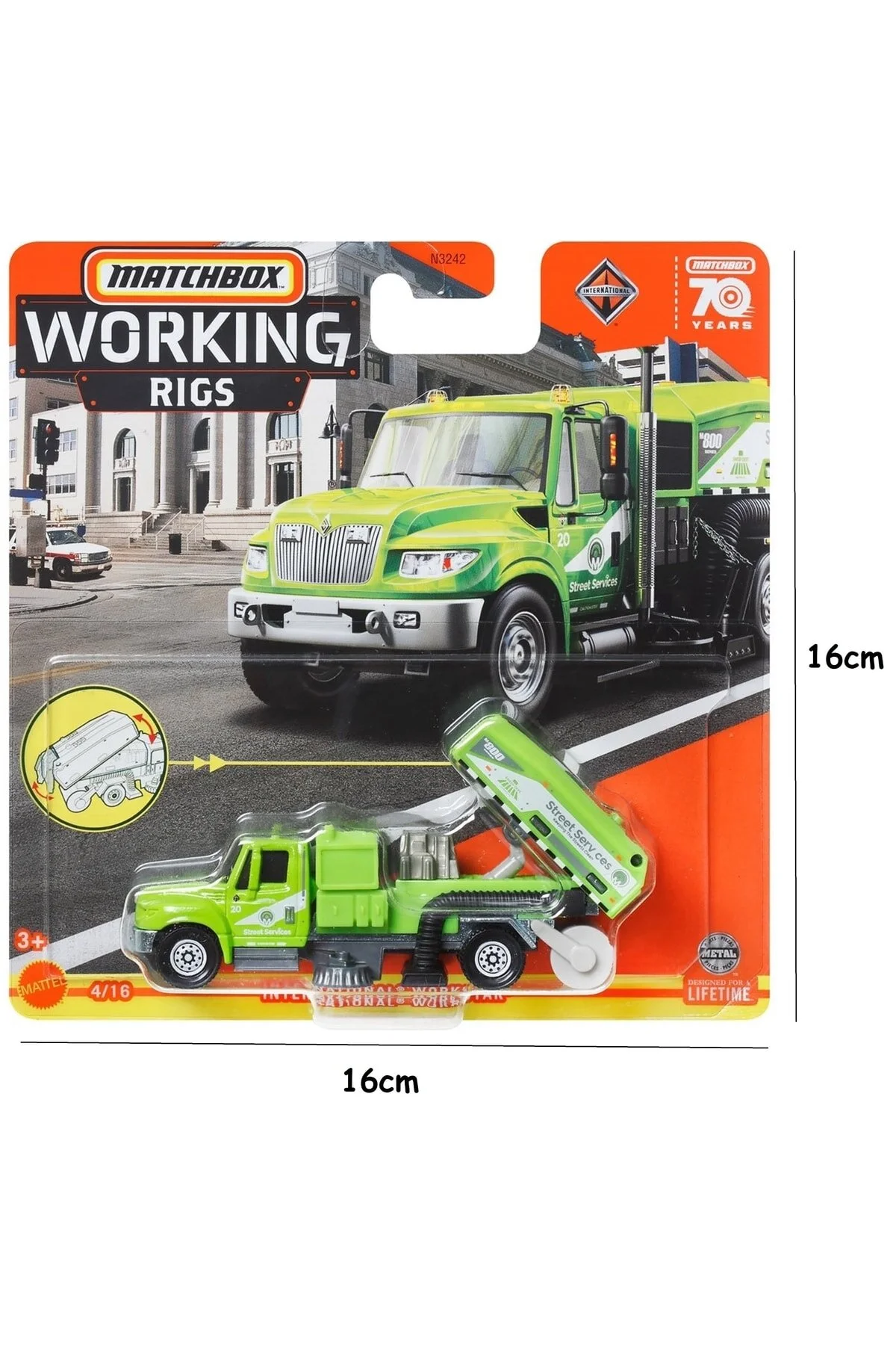 ماشین اسباب بازی Cleaning Vehicle International اصل مجوز دار مهندسی خودرو مدل Toy Car Diecast Matchbox