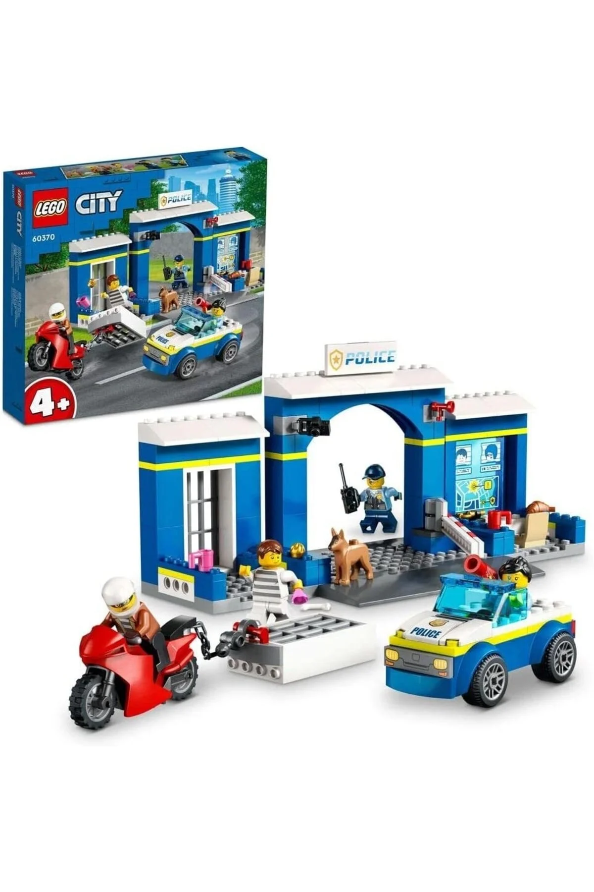 لگو ردیابی ایستگاه پلیس شهر برای کودکان 4 بیش از 60370 مجموعه 172 قطعه اورجینال LEGO