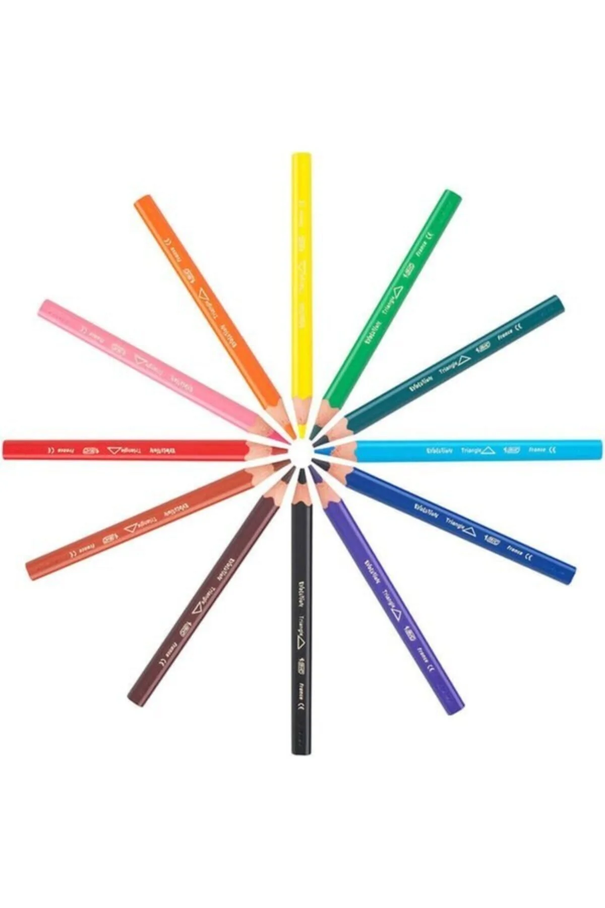 Bic مداد رنگی جامبو مثلثی Evolution 12-pack BICJUMBO