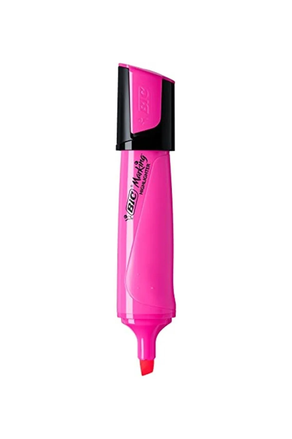 ماژیک هایلایت چند رنگ علامت گذاری قلم مسطح 10 صورتی بیک Bic