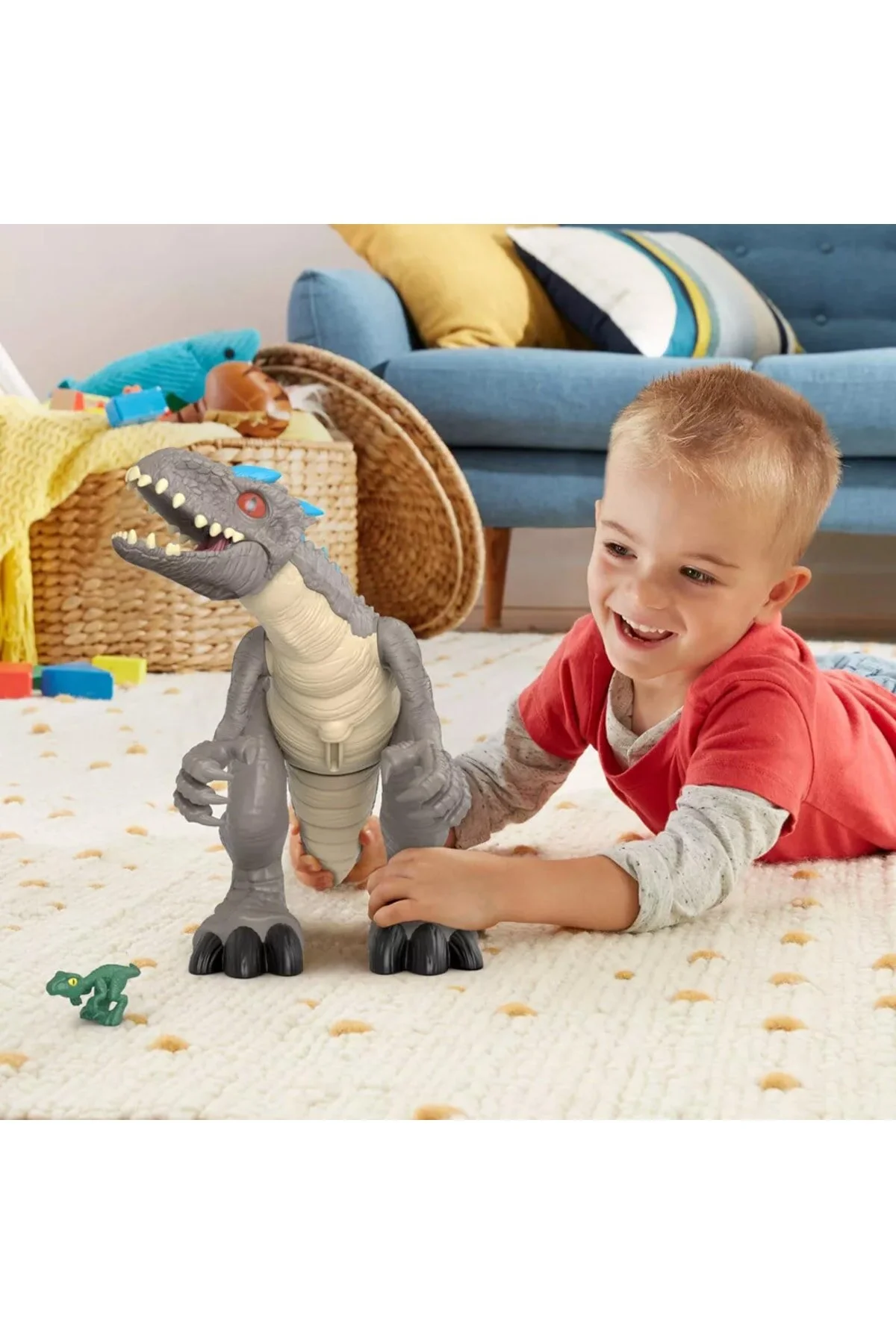 اسباب بازی های فیگور شخصیت JURASSIC WORLD INDOMINUS REX GMR16 ایمجینکس Imaginext
