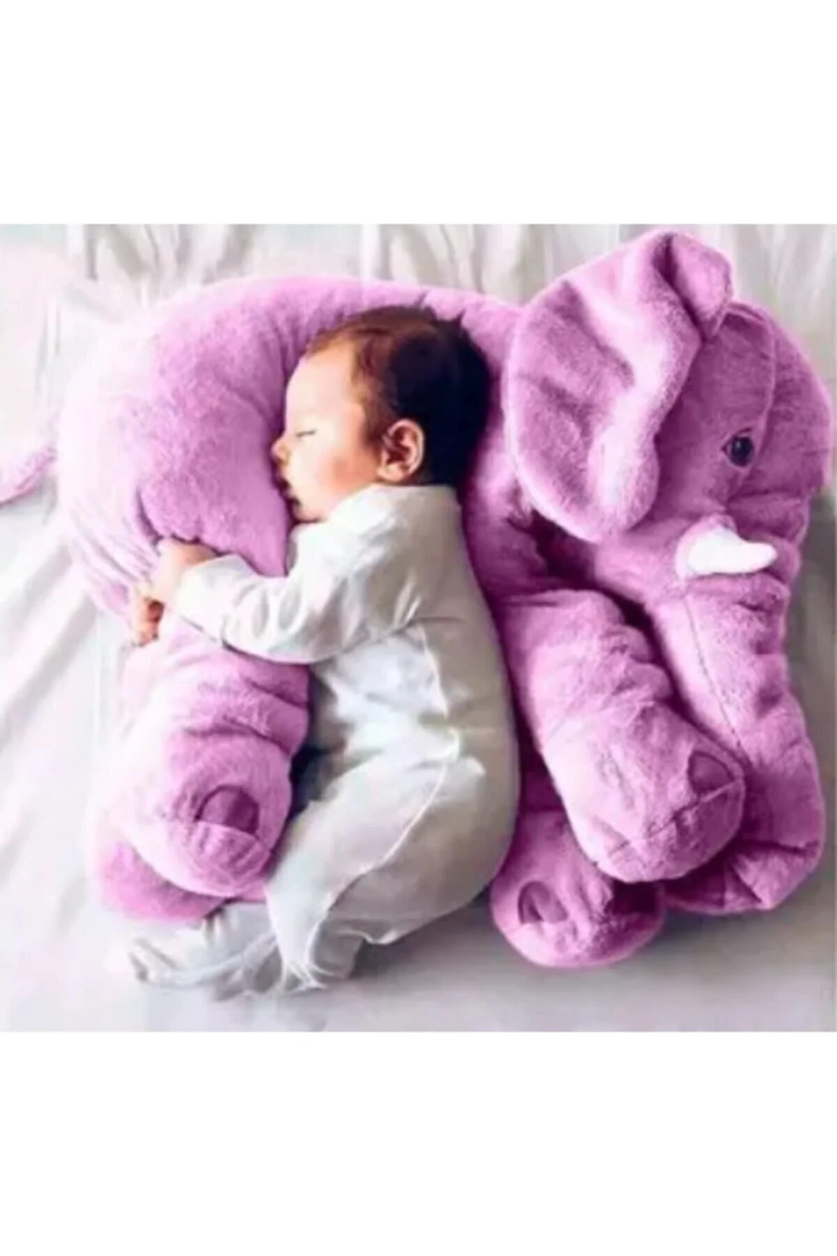 اسباب بازی های پشمی فیل نرم بنفش مخمل خواب دوست من Sozzy Toys