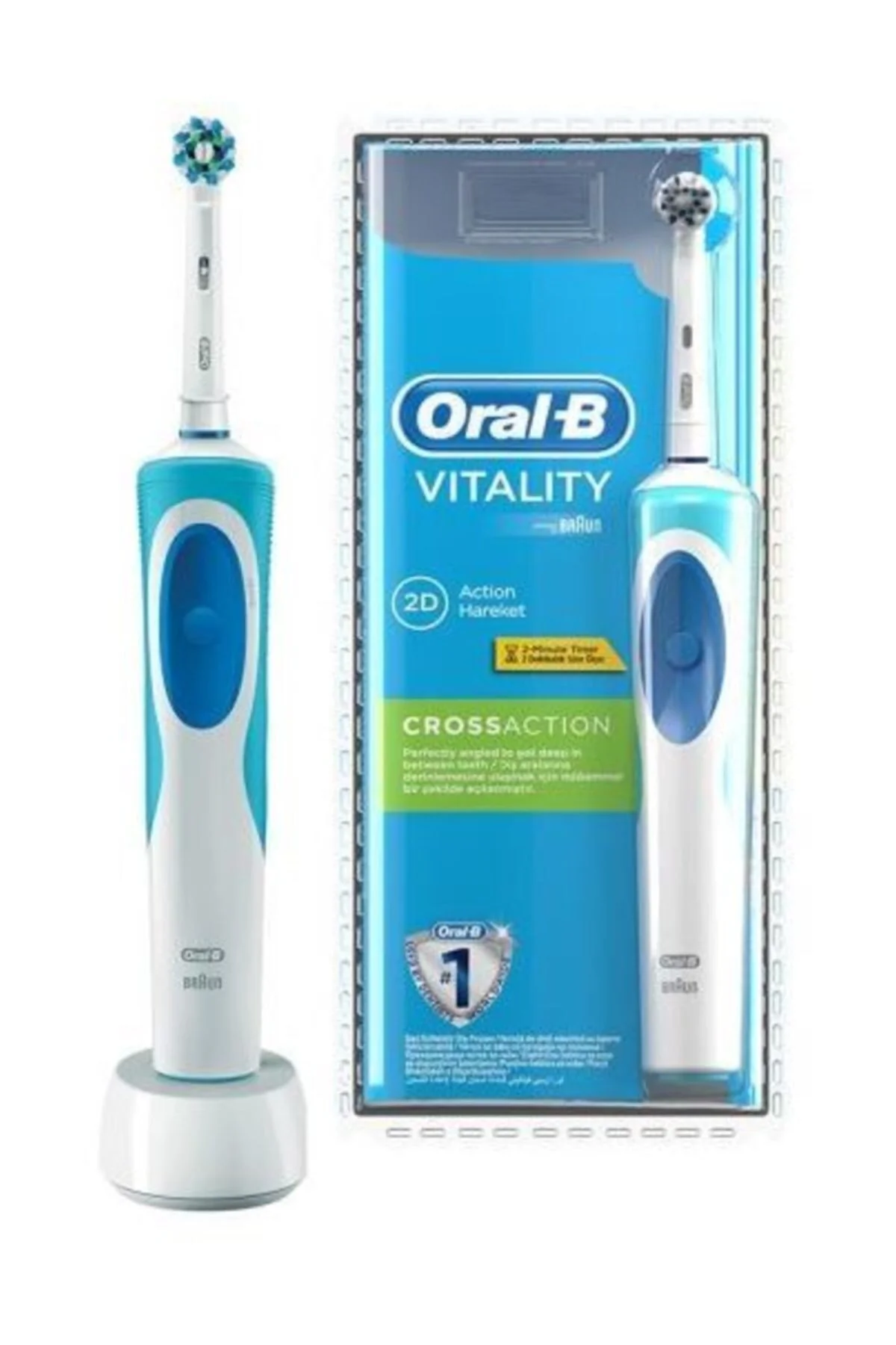 مسواک شارژی VITALITY CROSS ACTION D12 اورجینال Oral-B