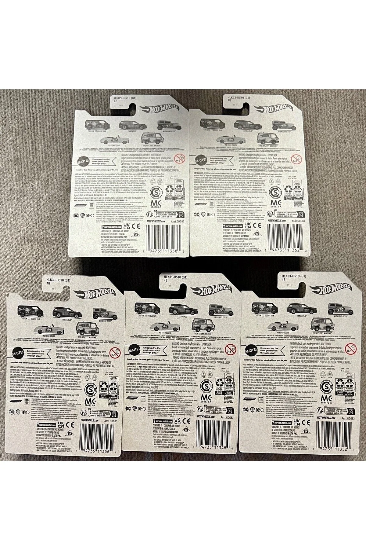ماشین اسباب بازی Looney Tunes 2023 Entertaint Series Hvm73 HOT WHEELS