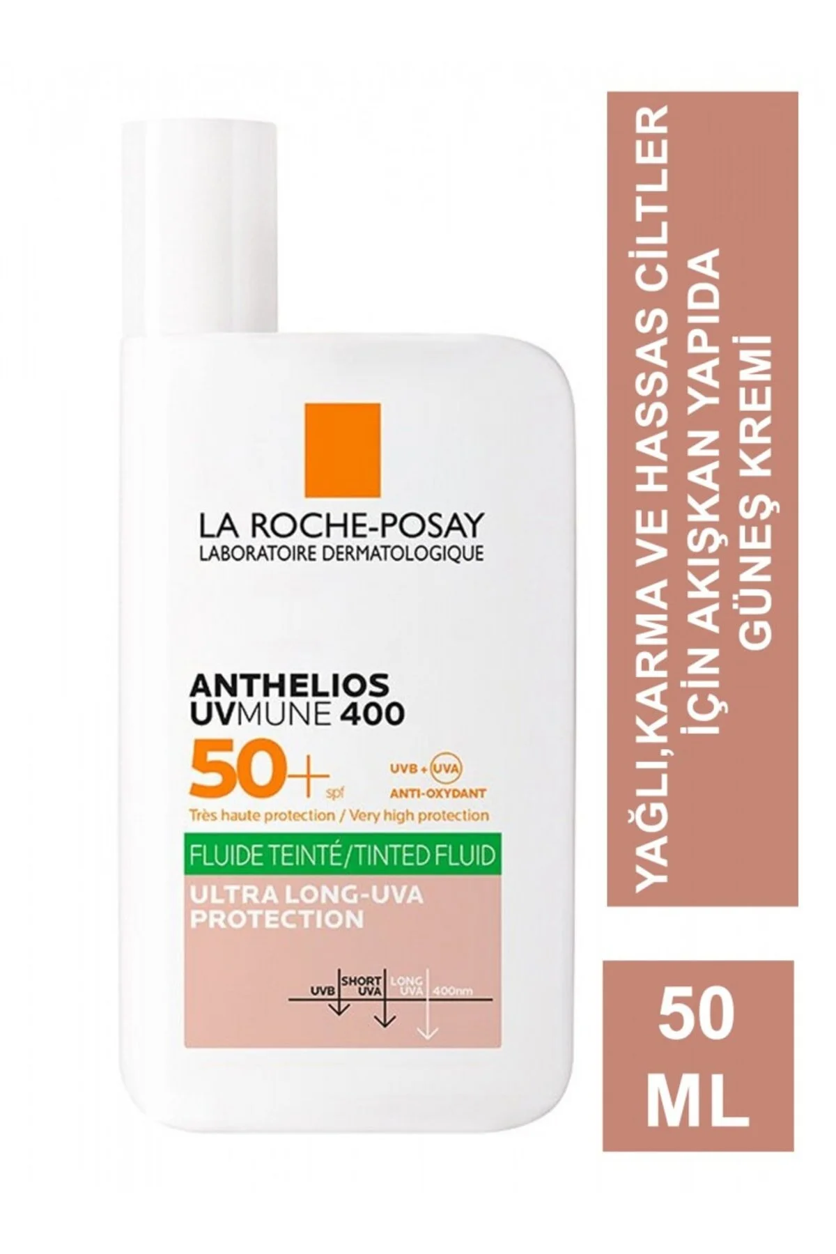 La Roche Posay ضدآفتاب روغن کنترل کننده چهره بافت رنگی آنتلیوس 50 میلی لیتر