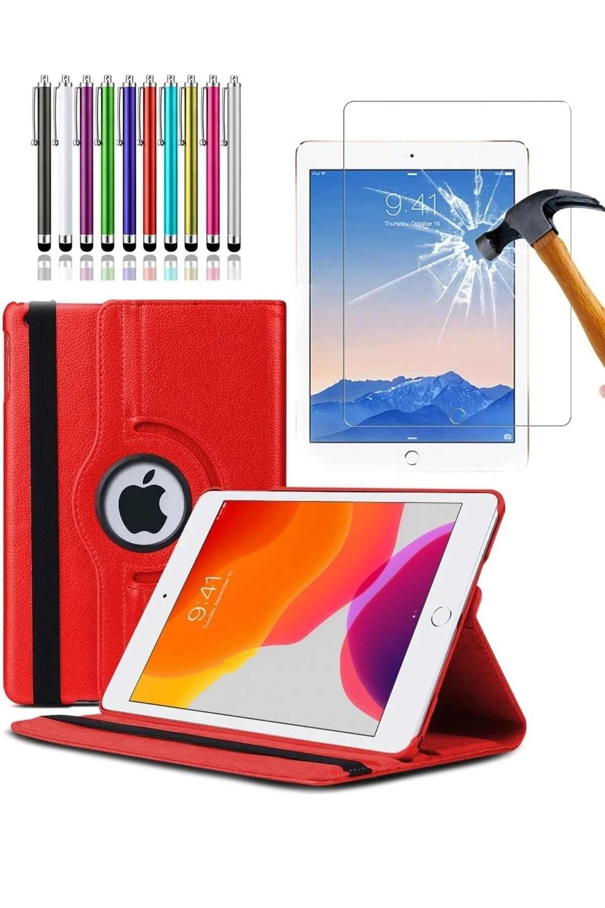 کاور تبلت IPAD 6 GENERATION 9.7 CASE 360° COMPATIBLE TABLET ROTATING ست 3 عددی piblue