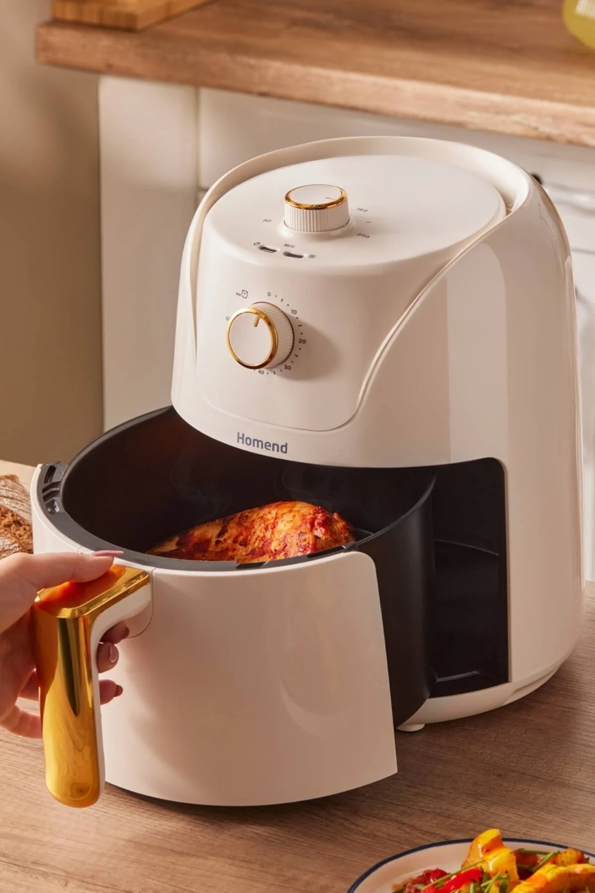 سرخ کن نود Airfryday 2504H 8 برنامه ریزی شده مختلف لاغر 43 لیتر Airfryer HOMEND