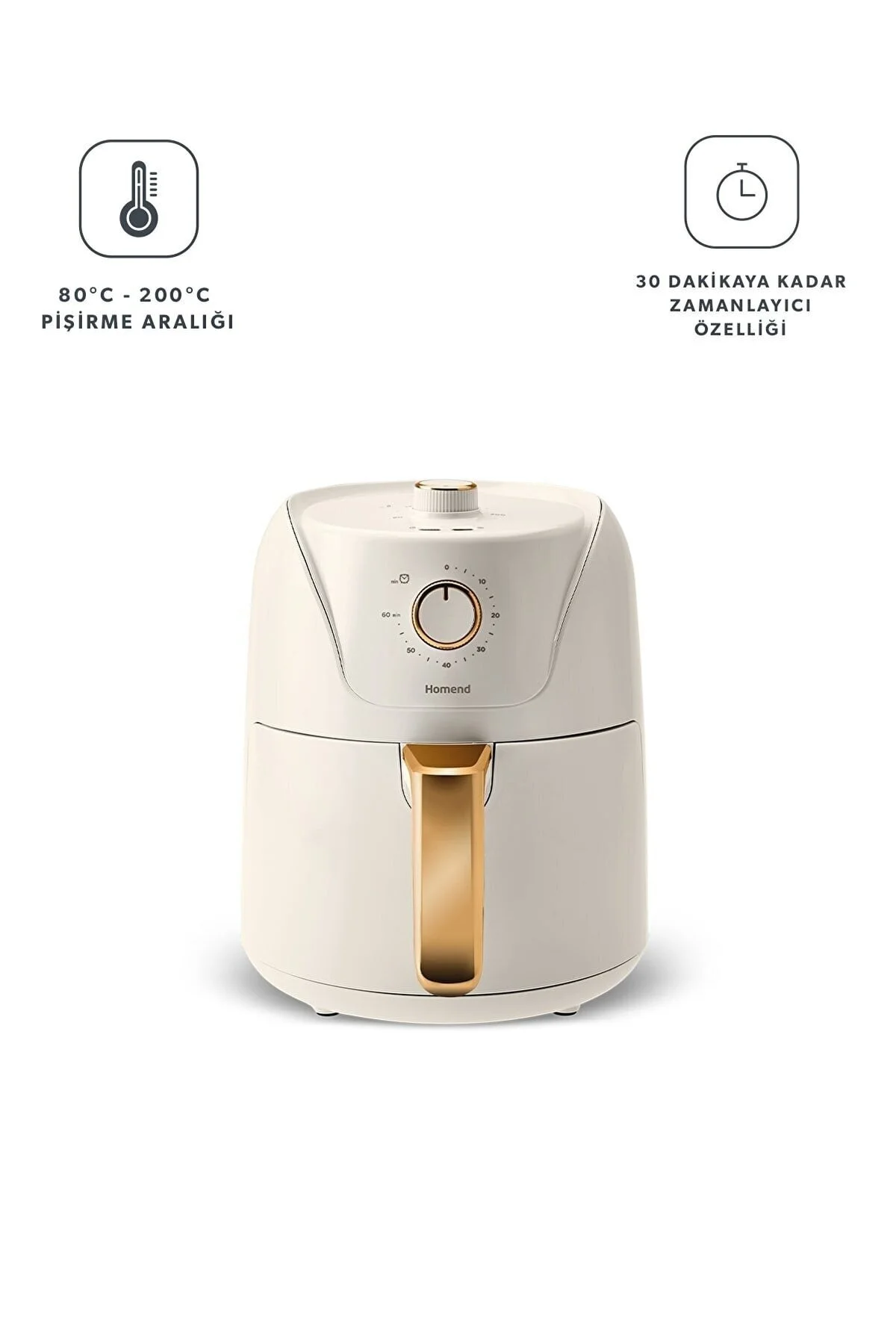 سرخ کن نود Airfryday 2504H 8 برنامه ریزی شده مختلف لاغر 43 لیتر Airfryer HOMEND