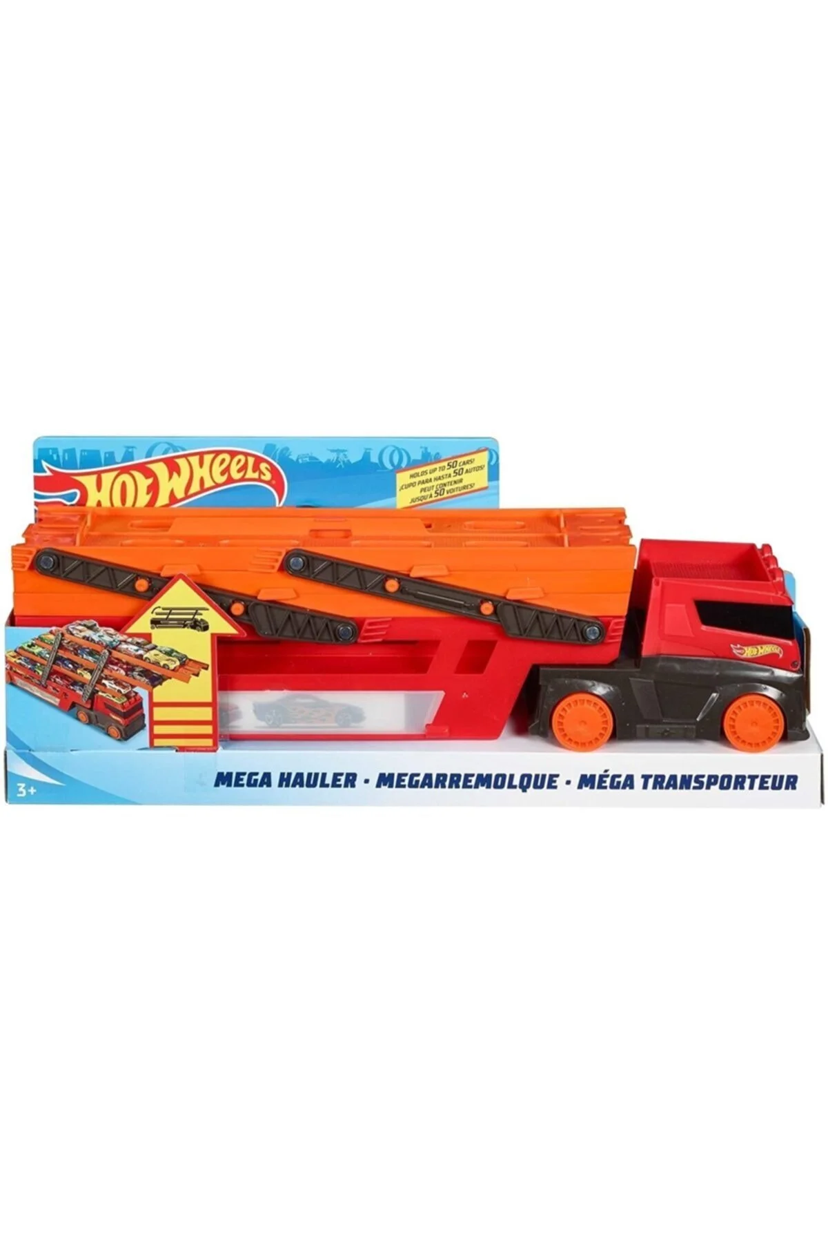اسباب بازی های فیگور دیگر نام تجاری: MEGA TRUCK ORANGE, 50 VEHICLE CAPACITY, GHR48 WITH RAMP دسته: ورزشی از ترکیه HOT WHEELS