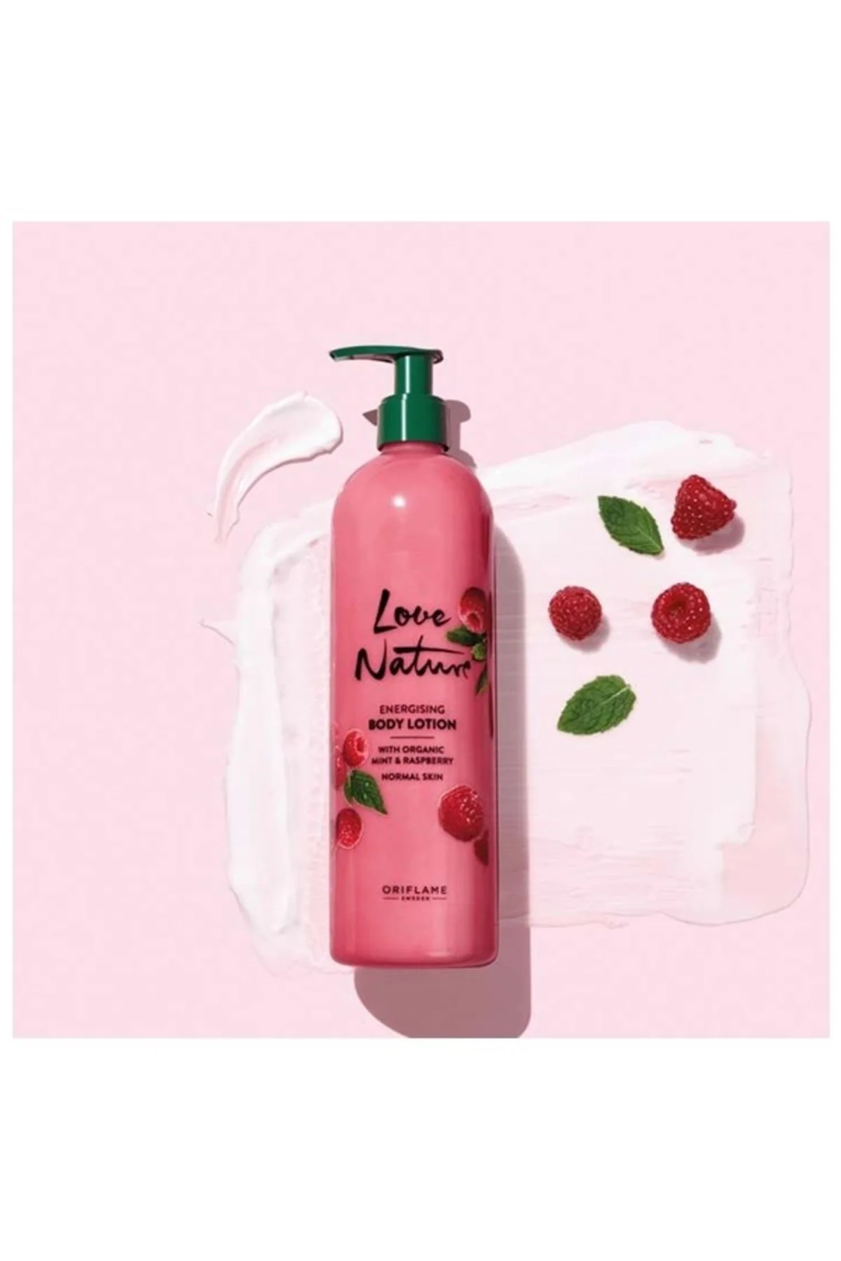 لوشن بدن طبیعت عشق با نعنا و تمشک ارگانیک اوریفلیم Oriflame