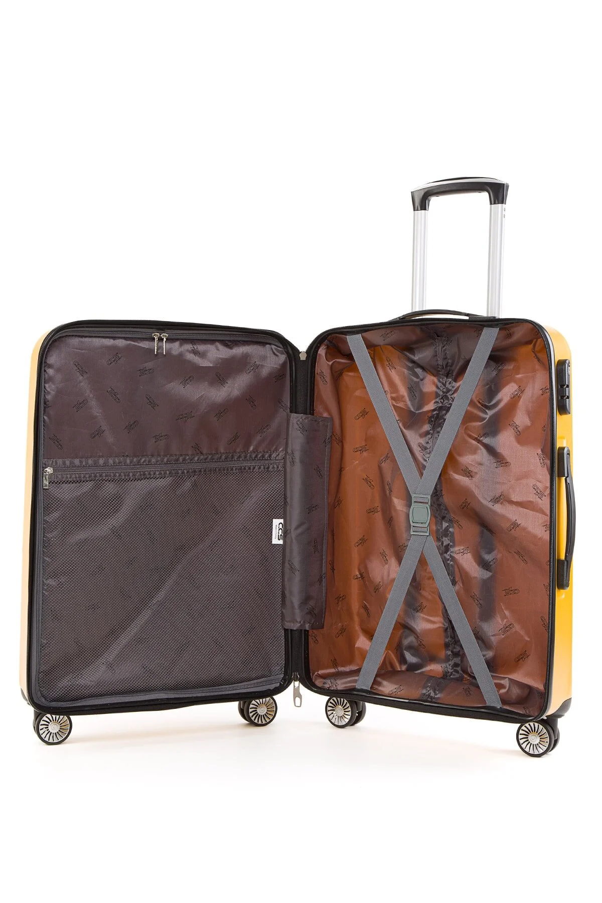 چمدان و ساک زرد مردانه زنانه 5237 یونیسکس فوق العاده سبک اندازه بزرگ SUITCASE LARGE ÇÇS