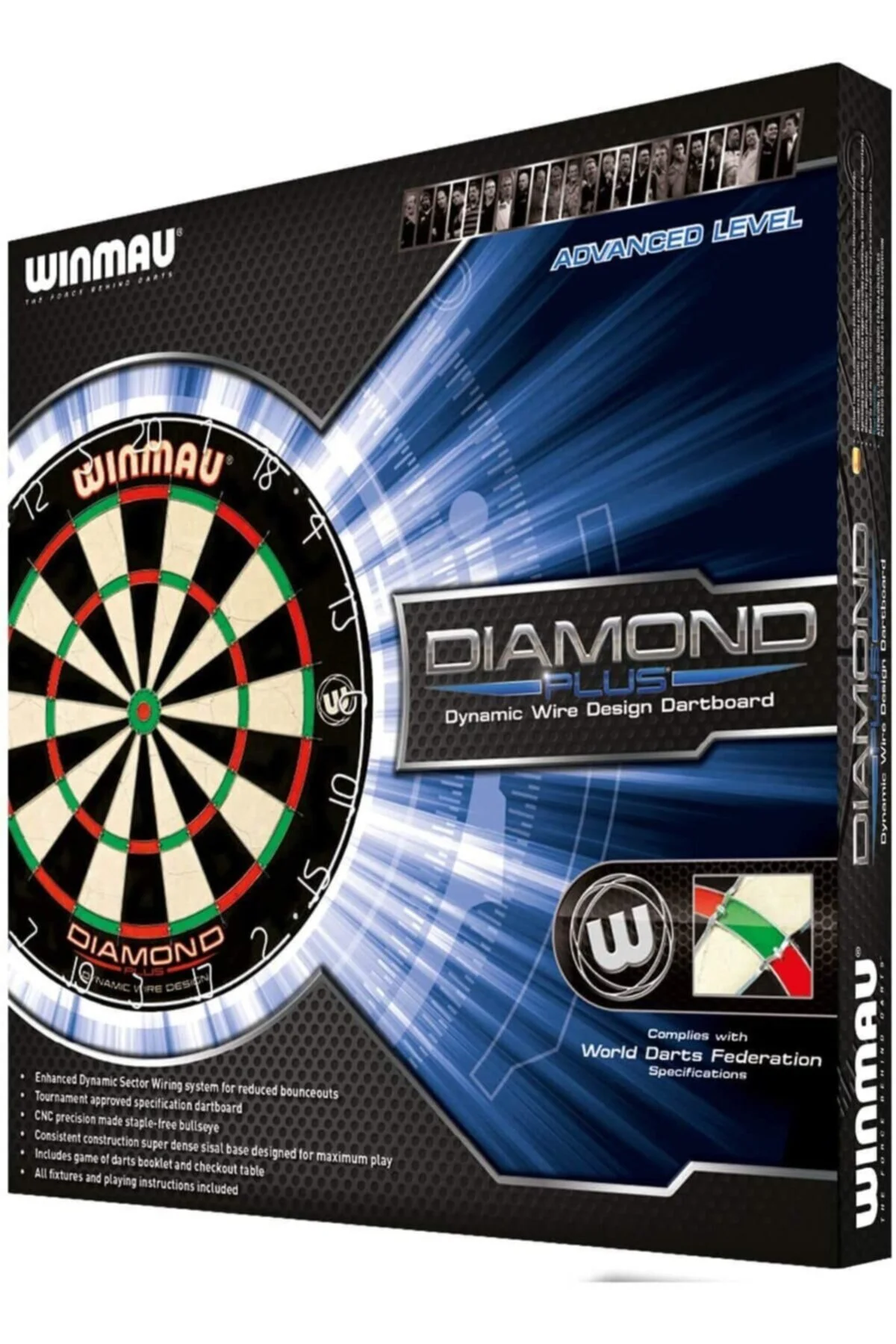 تخته دارت مجموعه حرفه ای DIAOMOND PLUS DART BOARD 3 XTREME OK کابینت Winmau