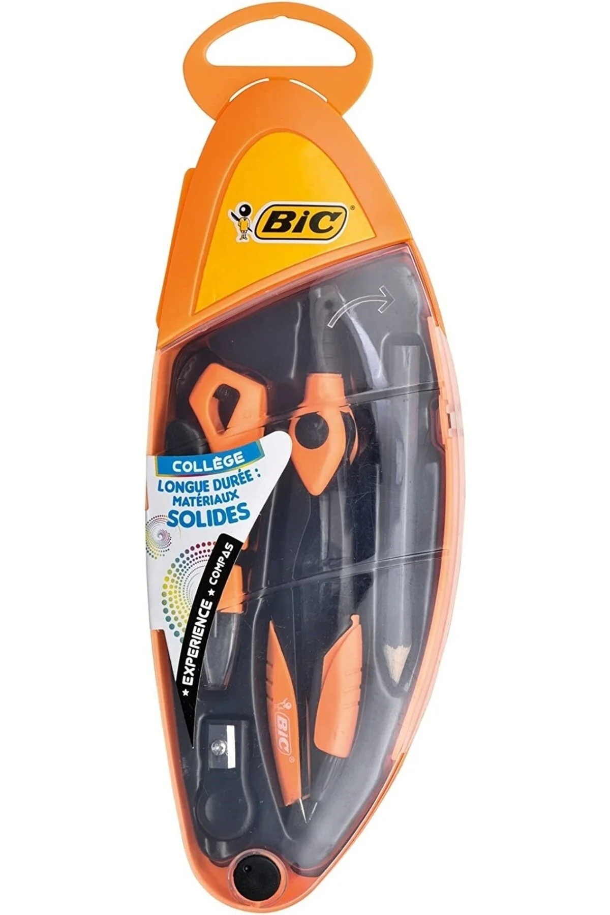 پرگار نارنجی مجموعه متوسطه 5 قطعه بیک Bic