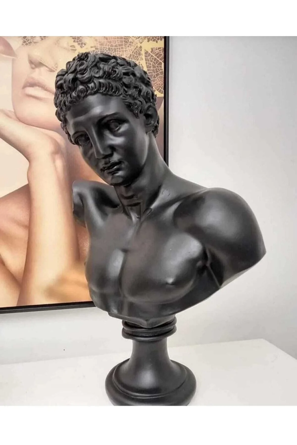 فیگور تزیینی مجسمه دیوید بست سایز غول پیکر 50 سانتی متر مشکی DERYA DESİNG ART