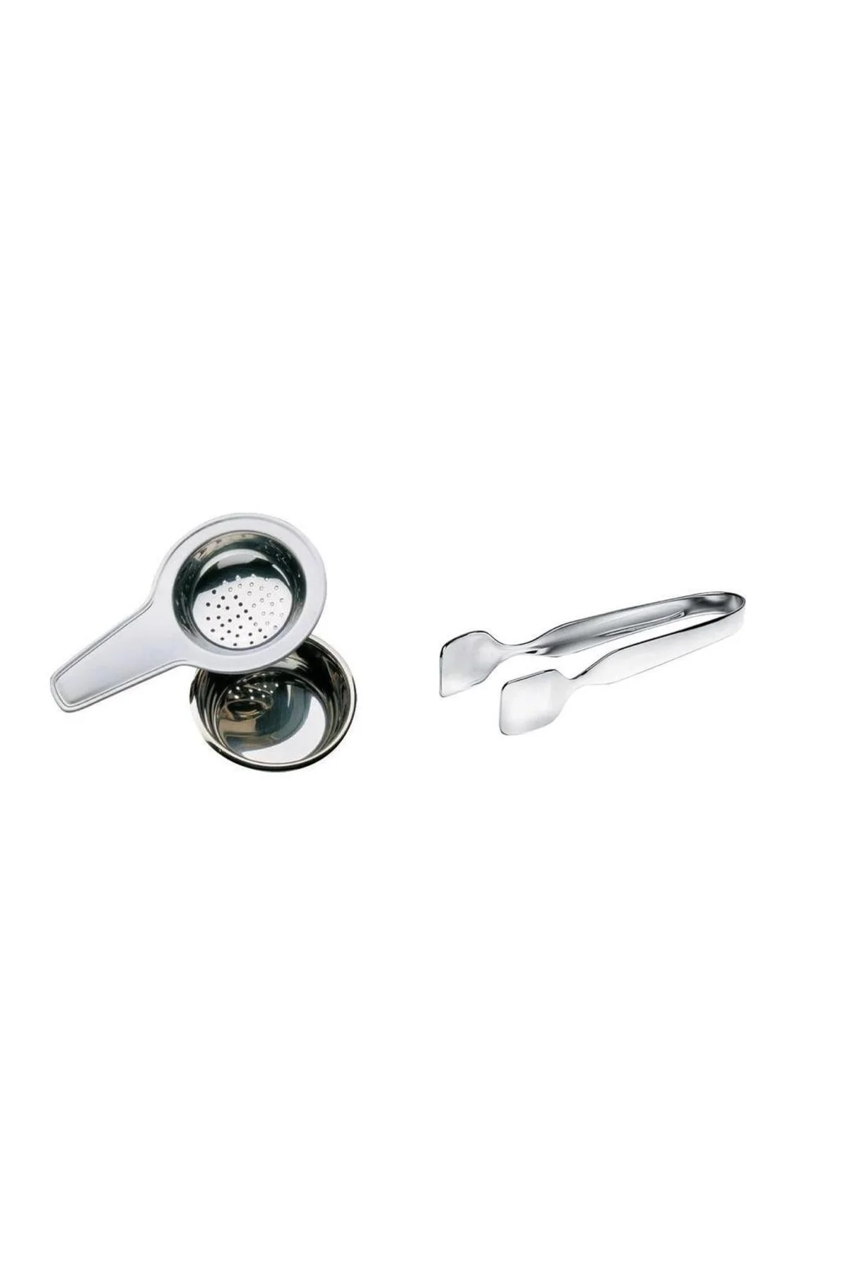 آبکش صافی و آبگیر فولاد ضد زنگ استرنده چای پایین تر قند 3 قطعه  Nehir