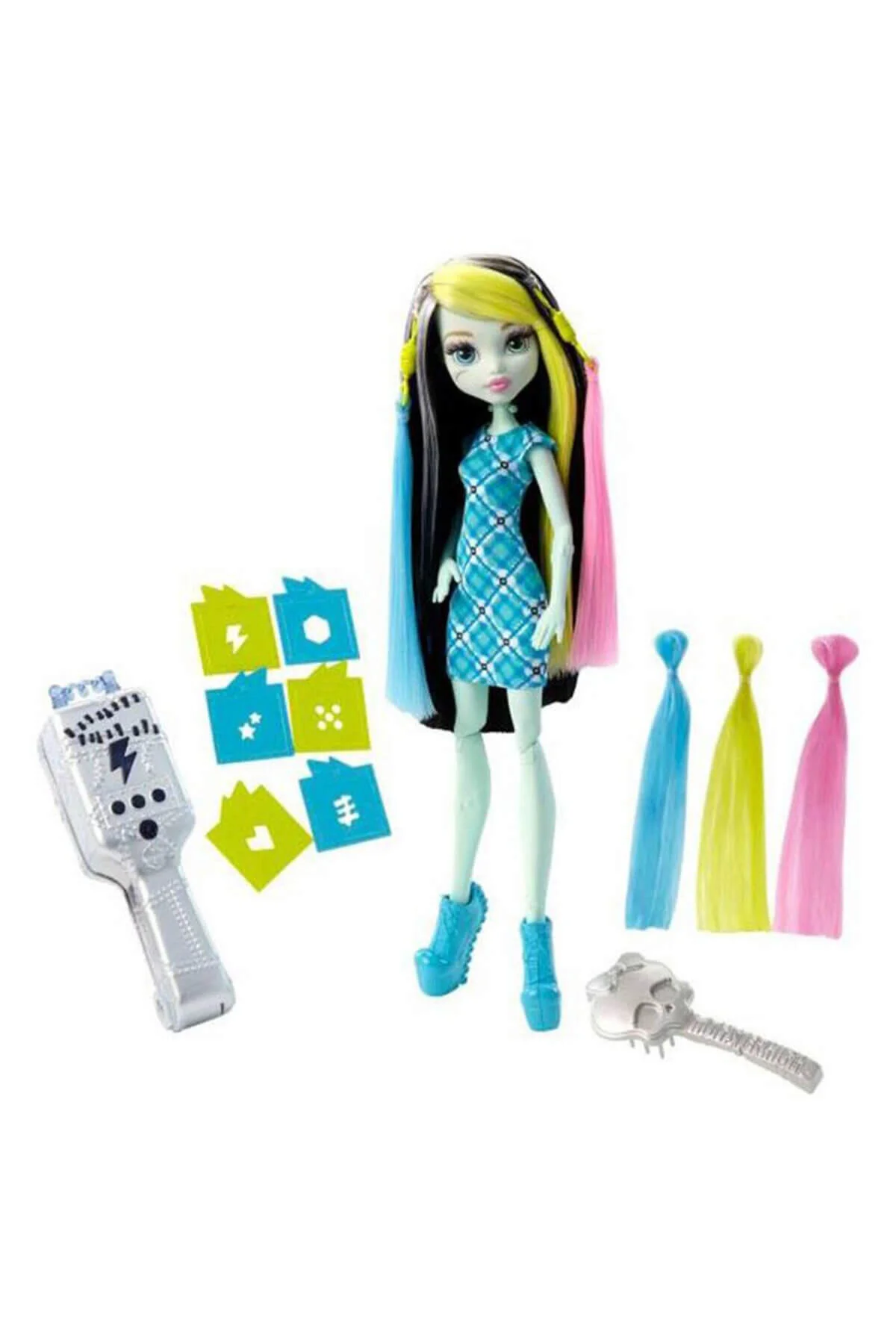 عروسک های مدل FDT57 MH موهای دیوانه وار فرانکی MONSTER HIGH
