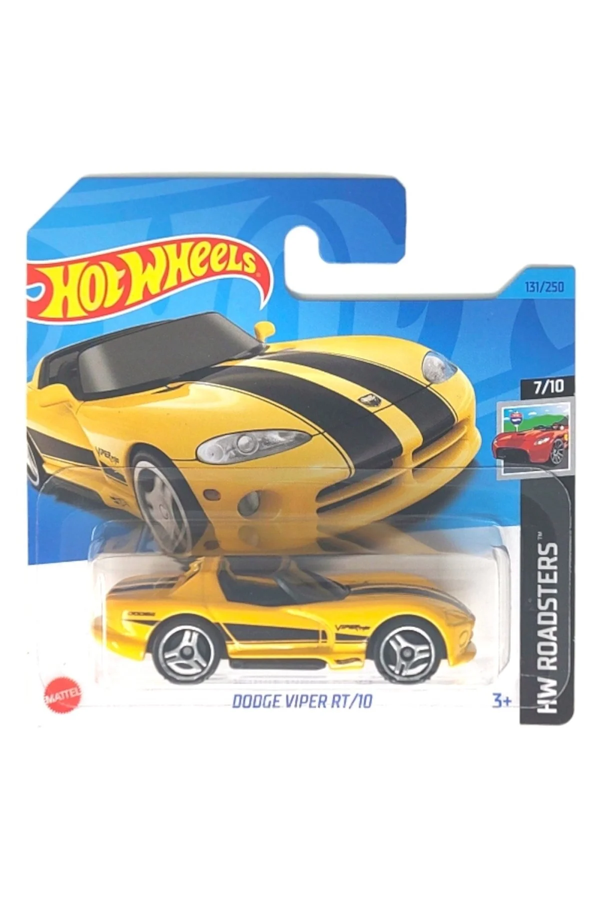 ماشین اسباب بازی SINGES DODGE VIPER RT 10 HKH43 هات ویلز اورجینال HOT WHEELS