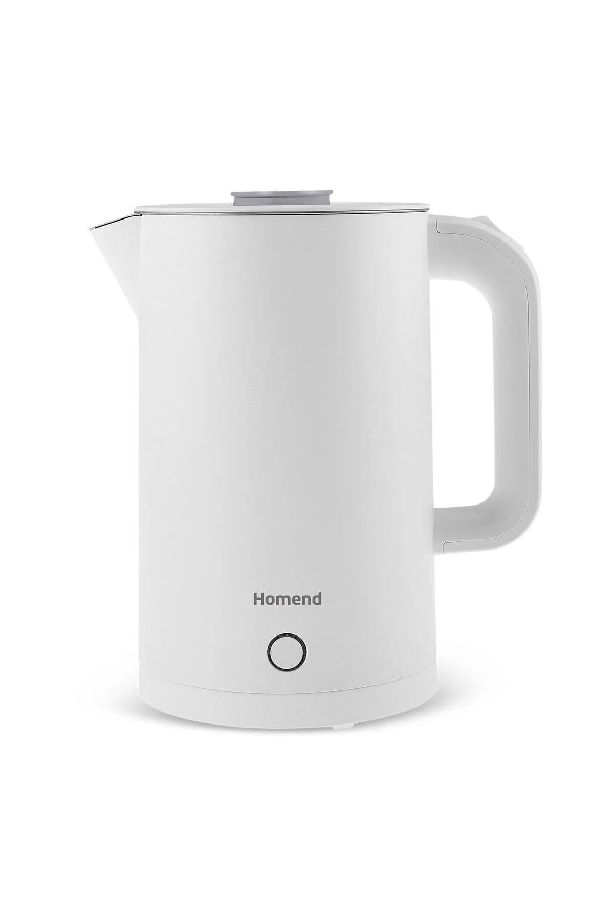 کتری برقی و گرم کن آب نقره‌ای Heatrow Cool Touch 1618H Double Wall Silent Xl بخاری نقره ای  HOMEND