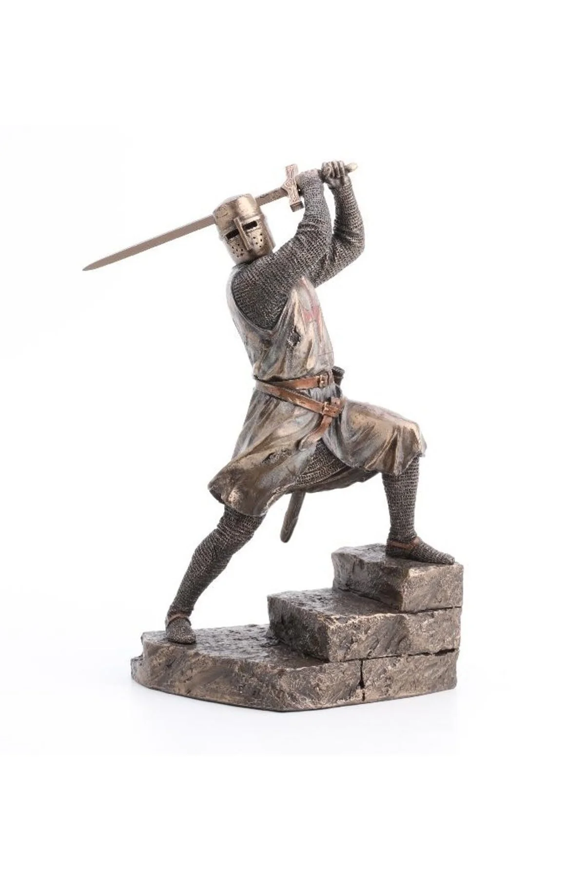 فیگور کالکشن VERONESE برنز رنگ CRUSADER KNIGHT TEMPLAR 31CM ehobim
