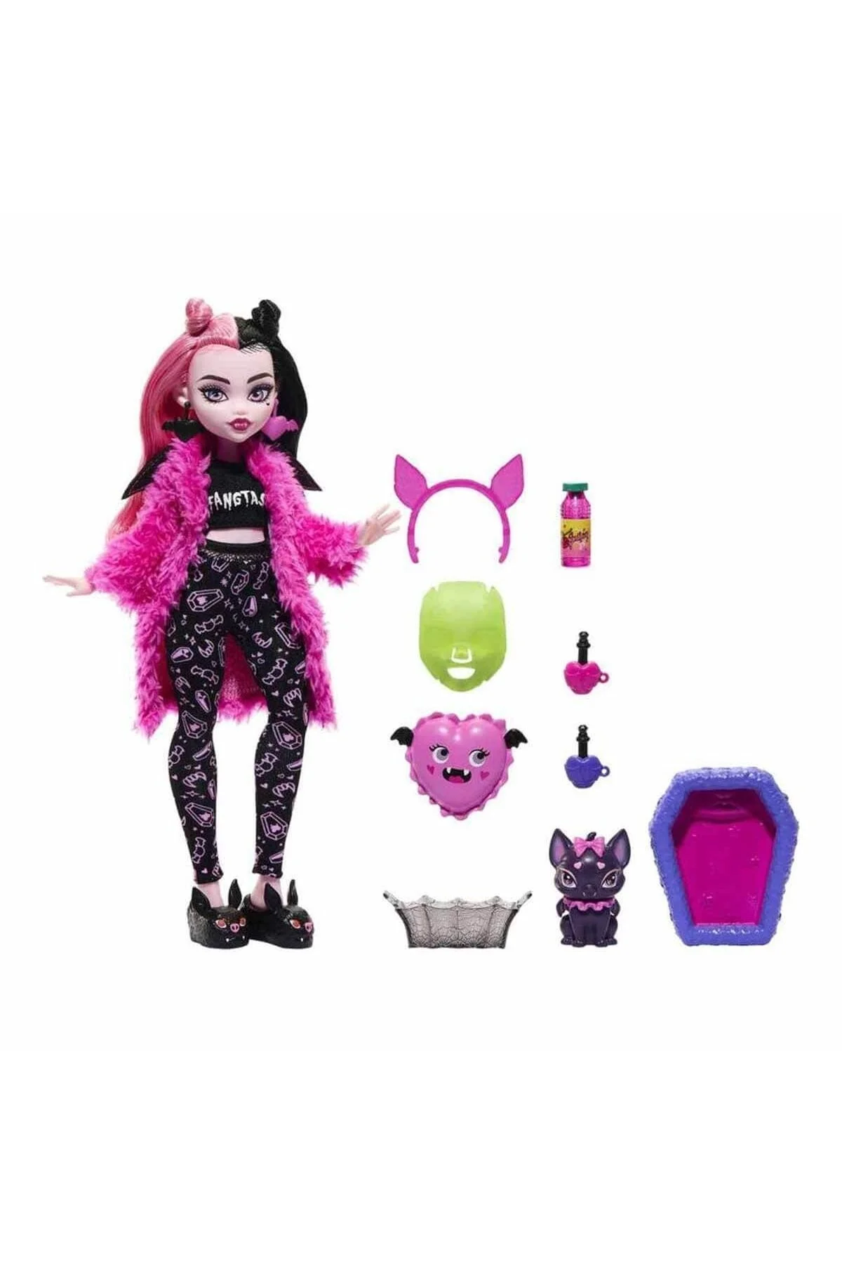 عروسک های مدل حزب خزنده HPD55 DRACULAURA اورجینال MONSTER HIGH