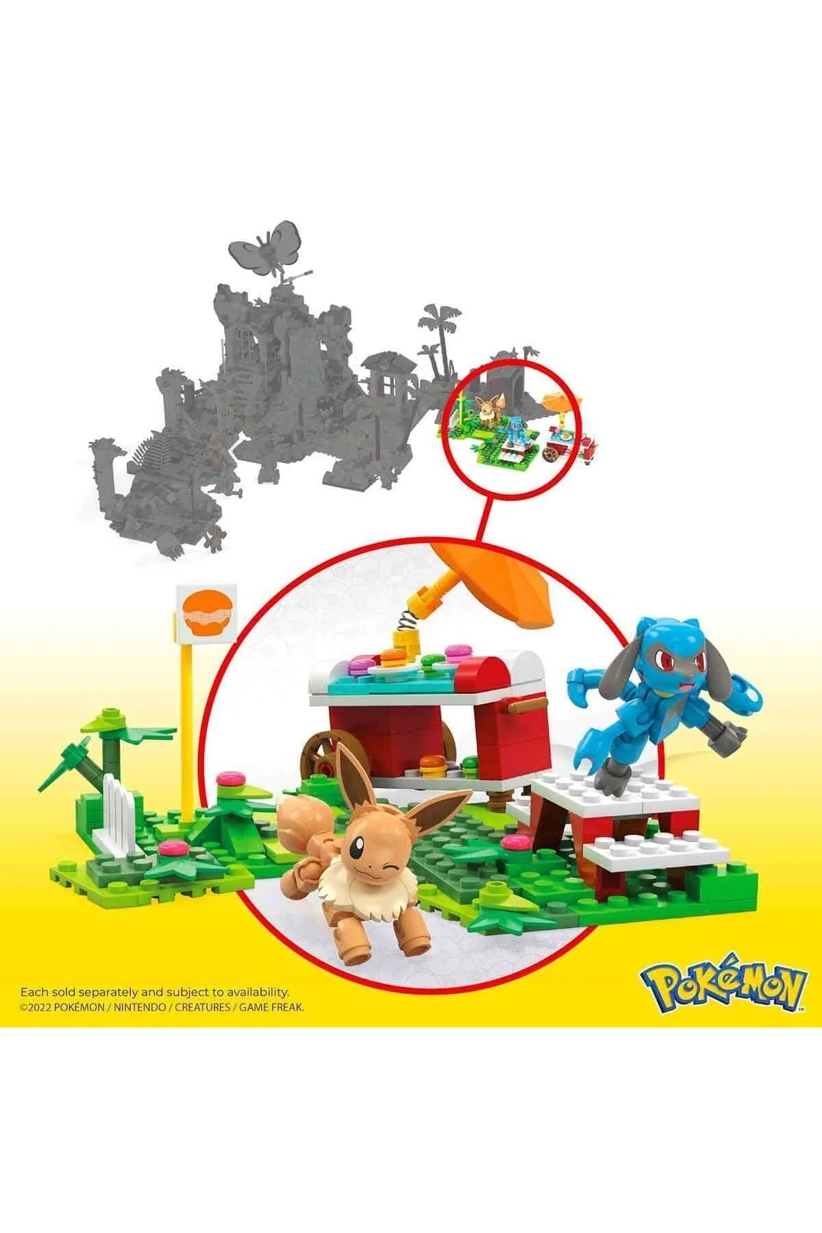 لگو و اسباب بازی های ساخت محور مجموعه ساختمان پیک نیک MEGA POKEMON ADVENTURE BUILDER HDL80 از ترکیه Mega Bloks
