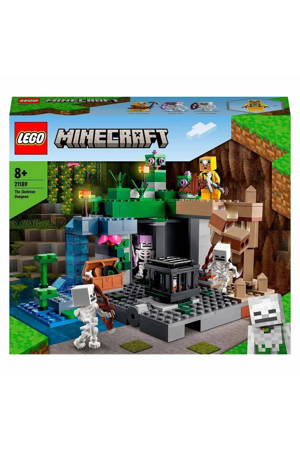 لگو و اسباب بازی های ساخت محور MINECRAFT SKELETON DUNGEON 21189 از ترکیه LEGO