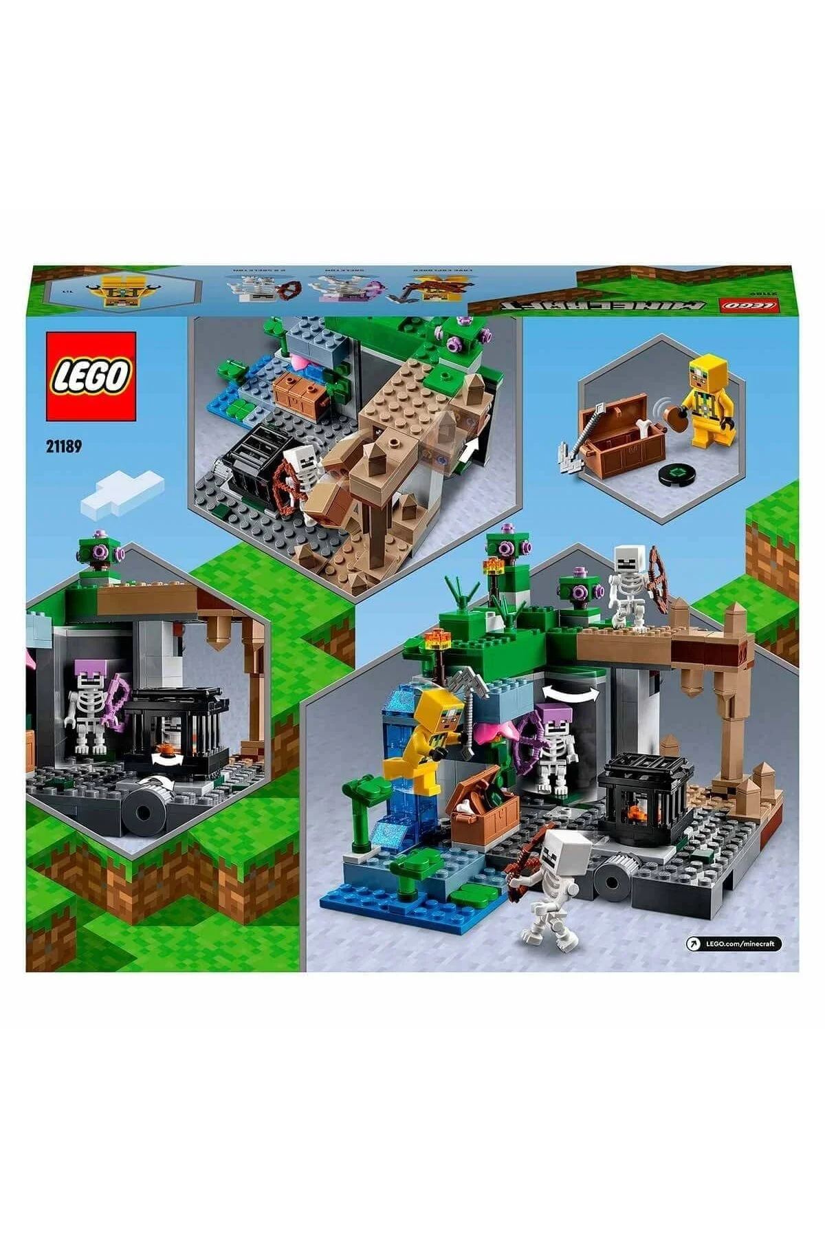 لگو و اسباب بازی های ساخت محور MINECRAFT SKELETON DUNGEON 21189 از ترکیه LEGO