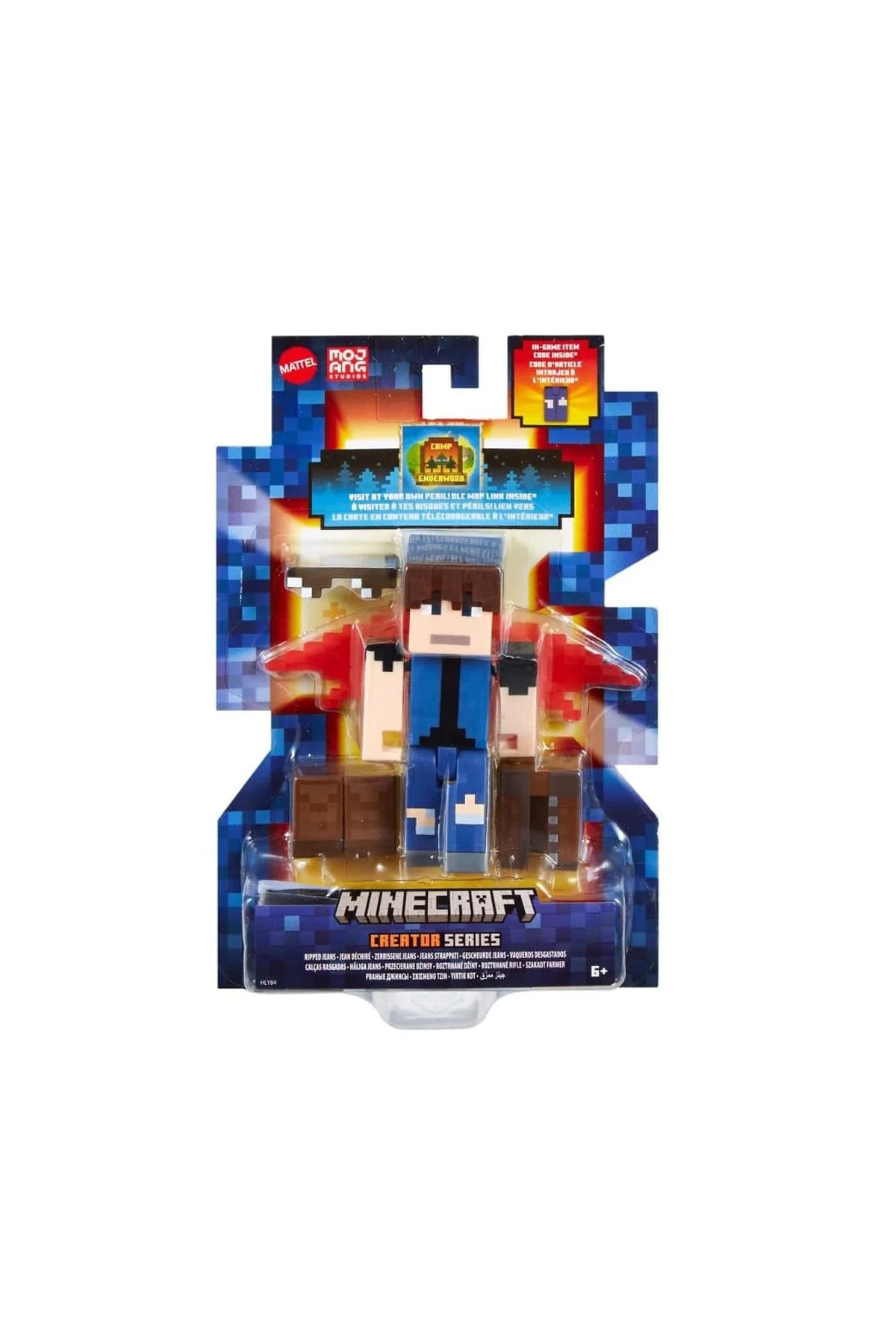 اسباب بازی های فیگور شخصیت شکل پاره جین شده سری MINECRAFT CAMP ENDERWOOD CREATOR Fillikutum